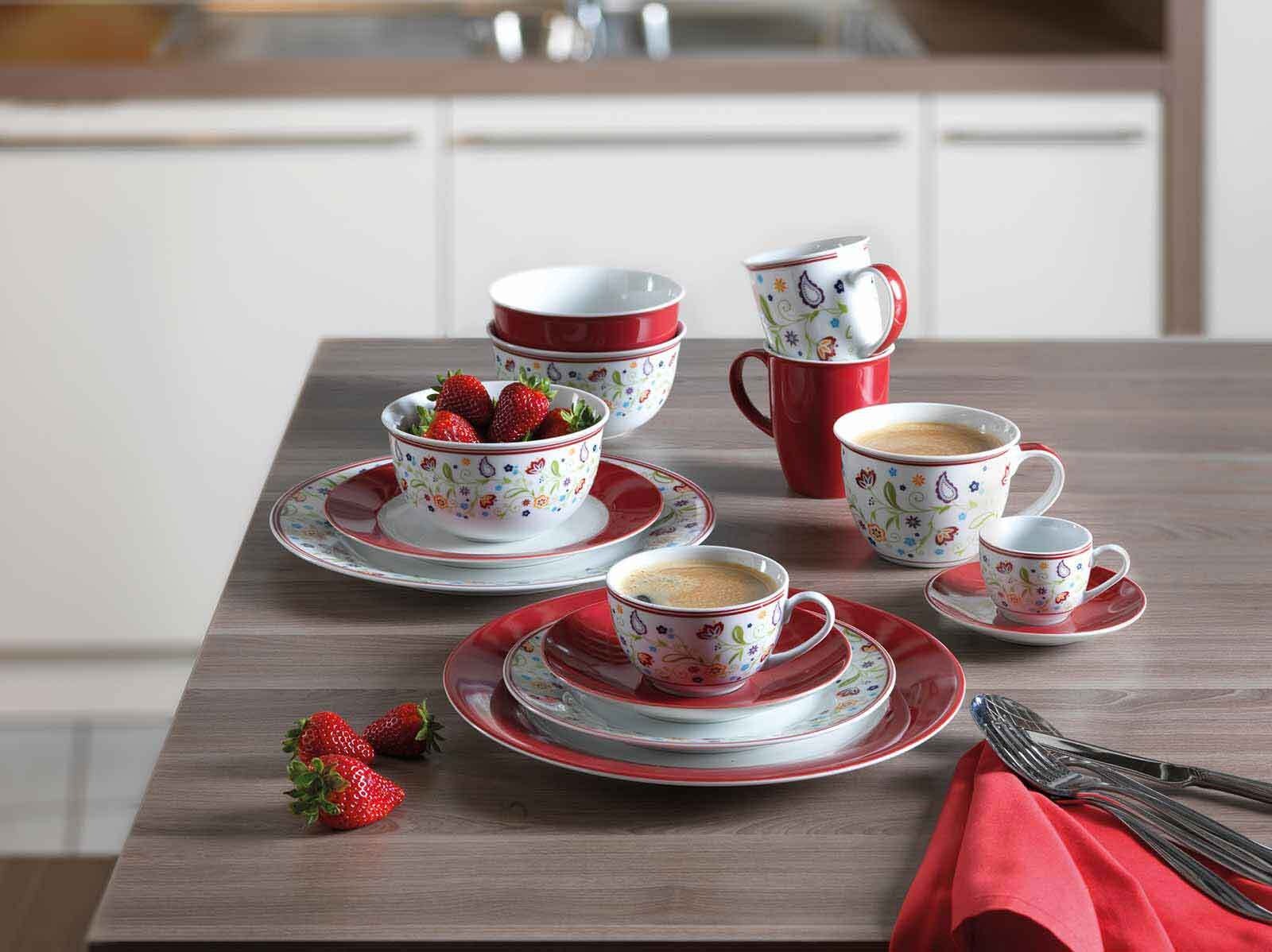 Ritzenhoff & Breker Untertasse »Jumbountertassen Shanti ø 17 cm 6er Set bunt«