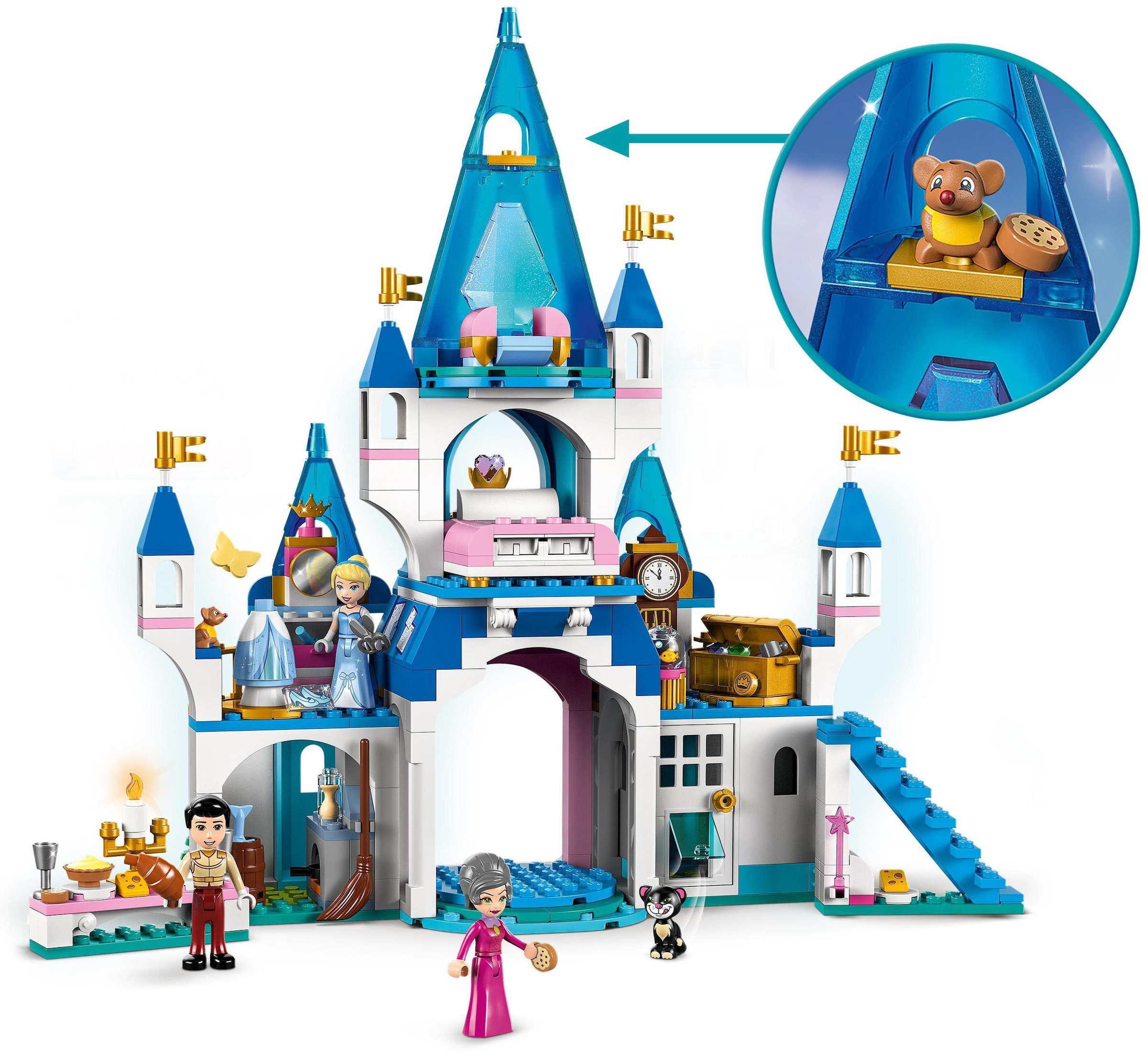 LEGO® Konstruktionsspielsteine »Cinderellas Schloss (43206), LEGO® Disney Princess«, (365 St.), Made in Europe