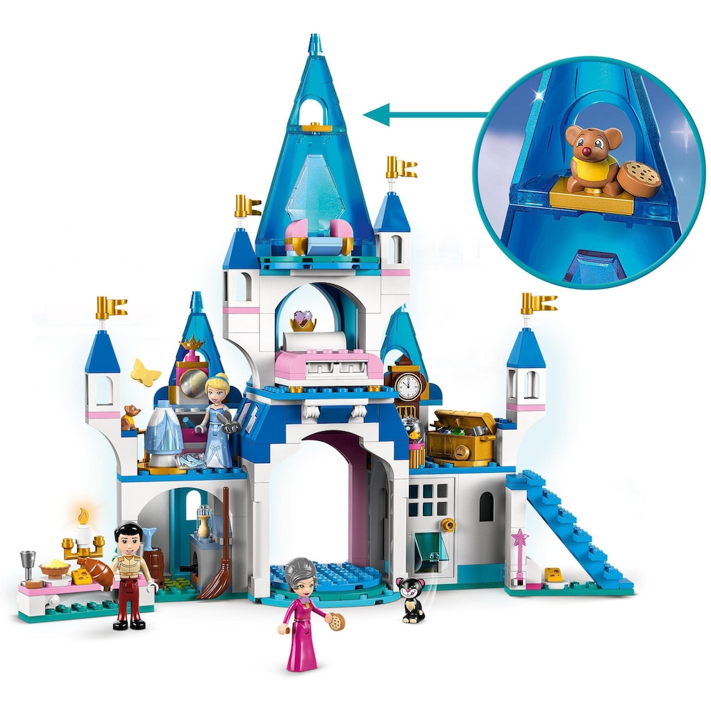 LEGO® Konstruktionsspielsteine »Cinderellas Schloss (43206), LEGO® Disney Princess«, (365 St.), Made in Europe