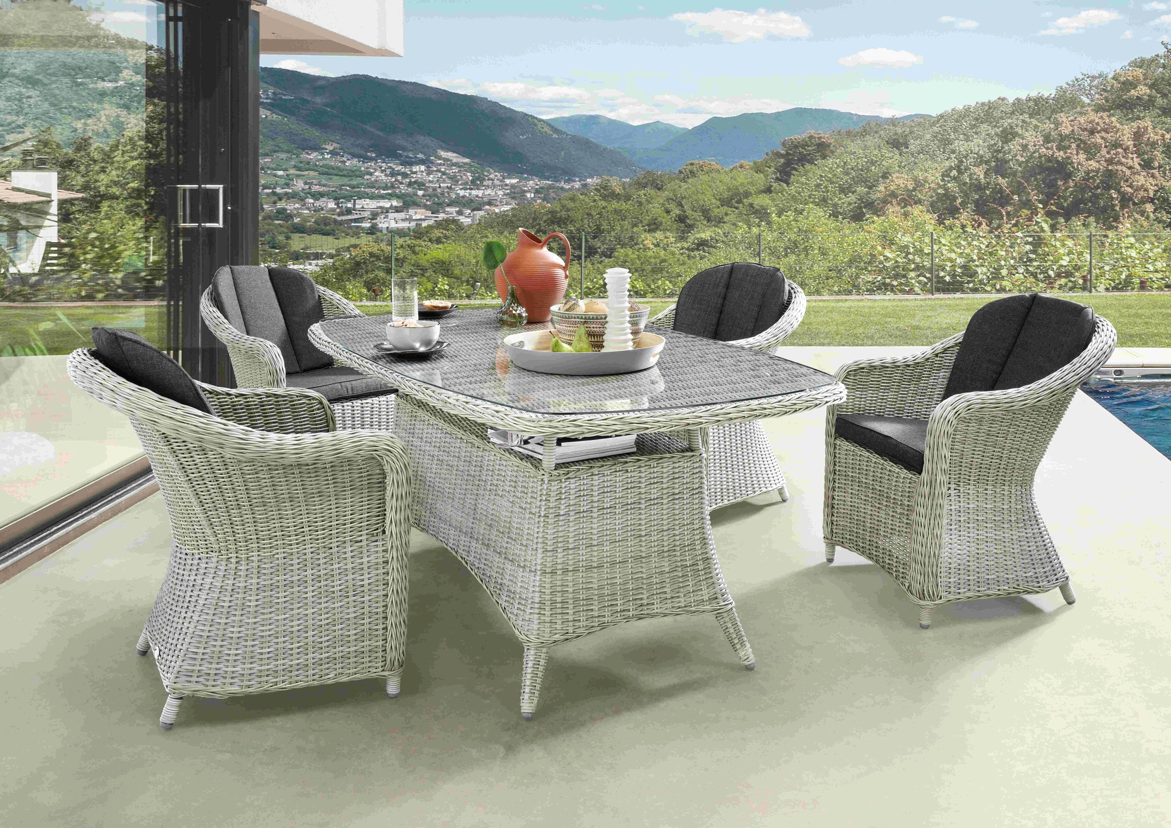 Destiny Garten-Essgruppe »MALAGA/ LUNA«, (Set, 14 tlg.), bestehend aus 4 Sesseln,... kaufen