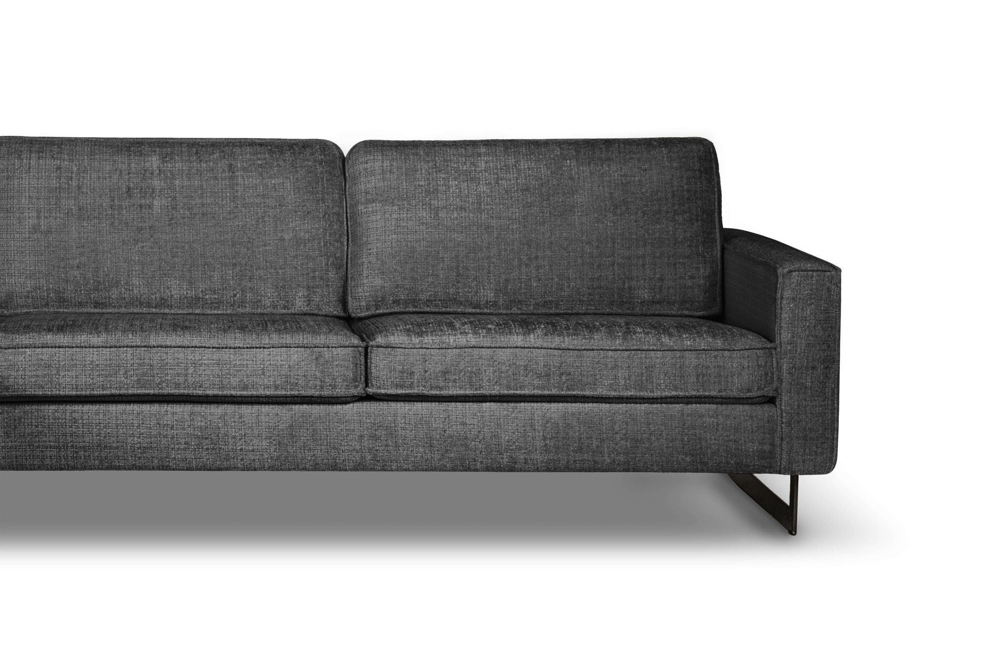 Home affaire Ecksofa »Pinto, XXL, 250/290 cm, langer Schenkel, Ottomane« Cord, Chenille, Lederoptik, mit Keder, Metallfüße, Wellenunterfederung