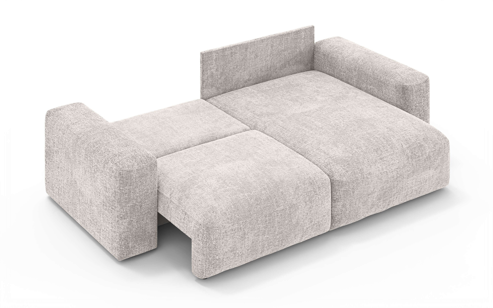 OTTO home Ecksofa »MATTS Schlafsofa mit Bettkasten, Maße B/T/H: 265/159/89 cm«, L-Form mit Recamiere rechts oder links, hoher Sitzkomfort