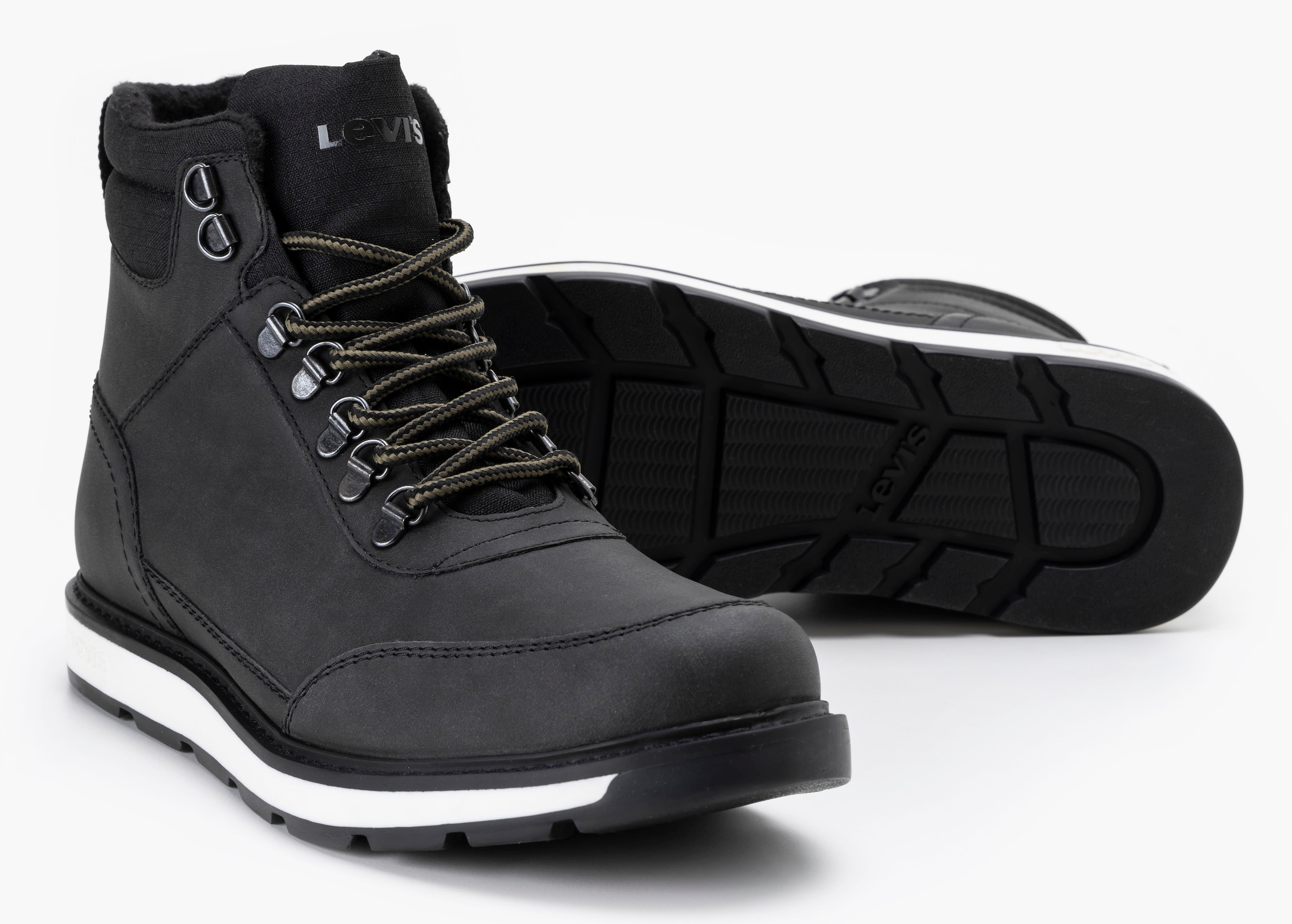 Levi's® Schnürboots »AXEL«, Outdoorschuh, Schnürschuh, High Top-Sneaker mit Schaftrandpolsterung