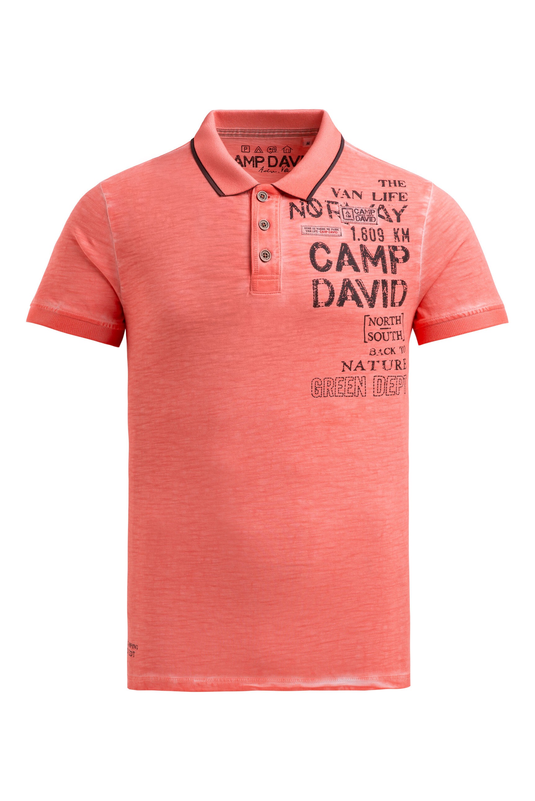 CAMP DAVID Poloshirt aus Baumwolle