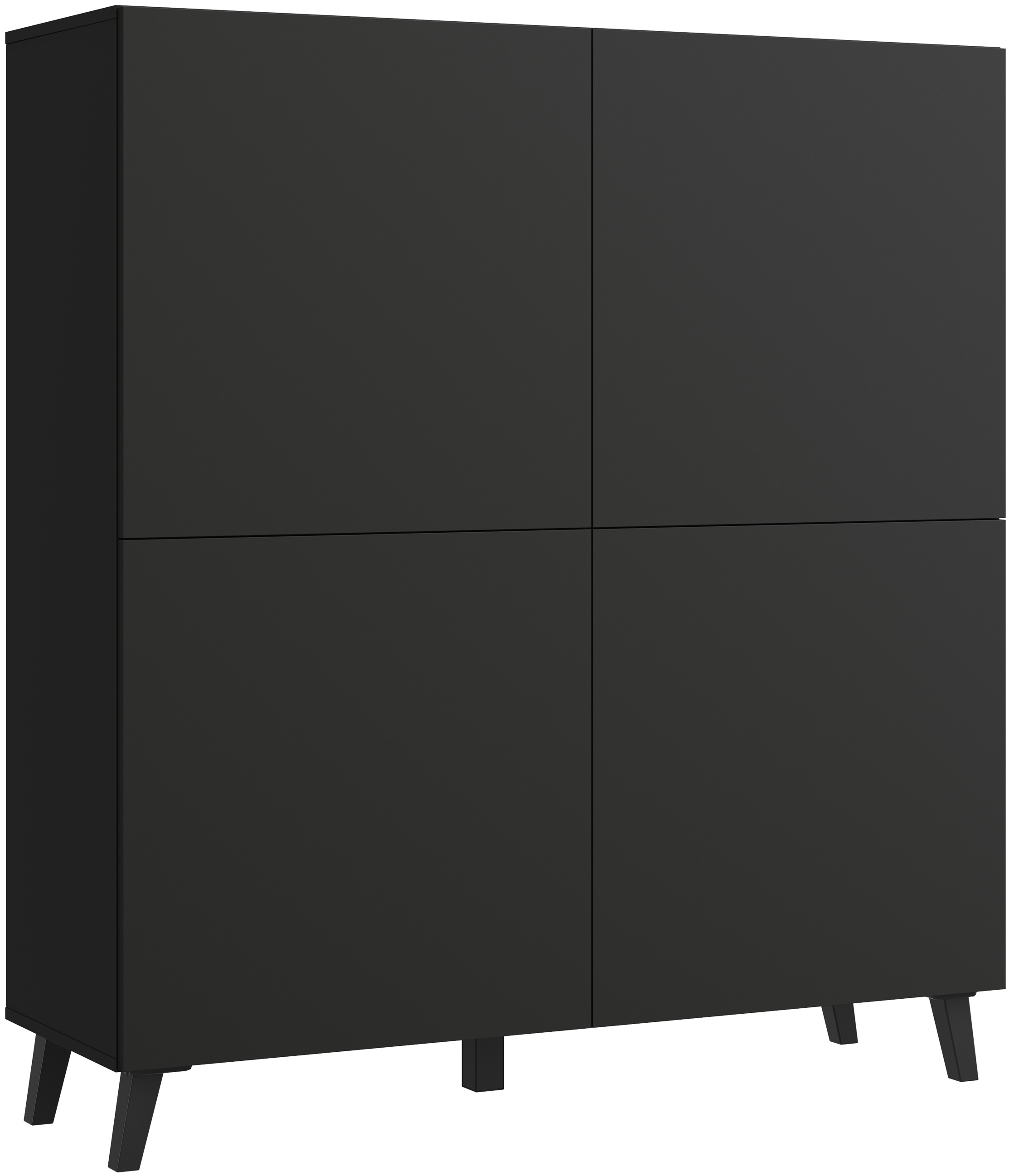 Home affaire Highboard "HIGHBOARD PHUKET II, Stilvolle, grifflose Hochkommo günstig online kaufen