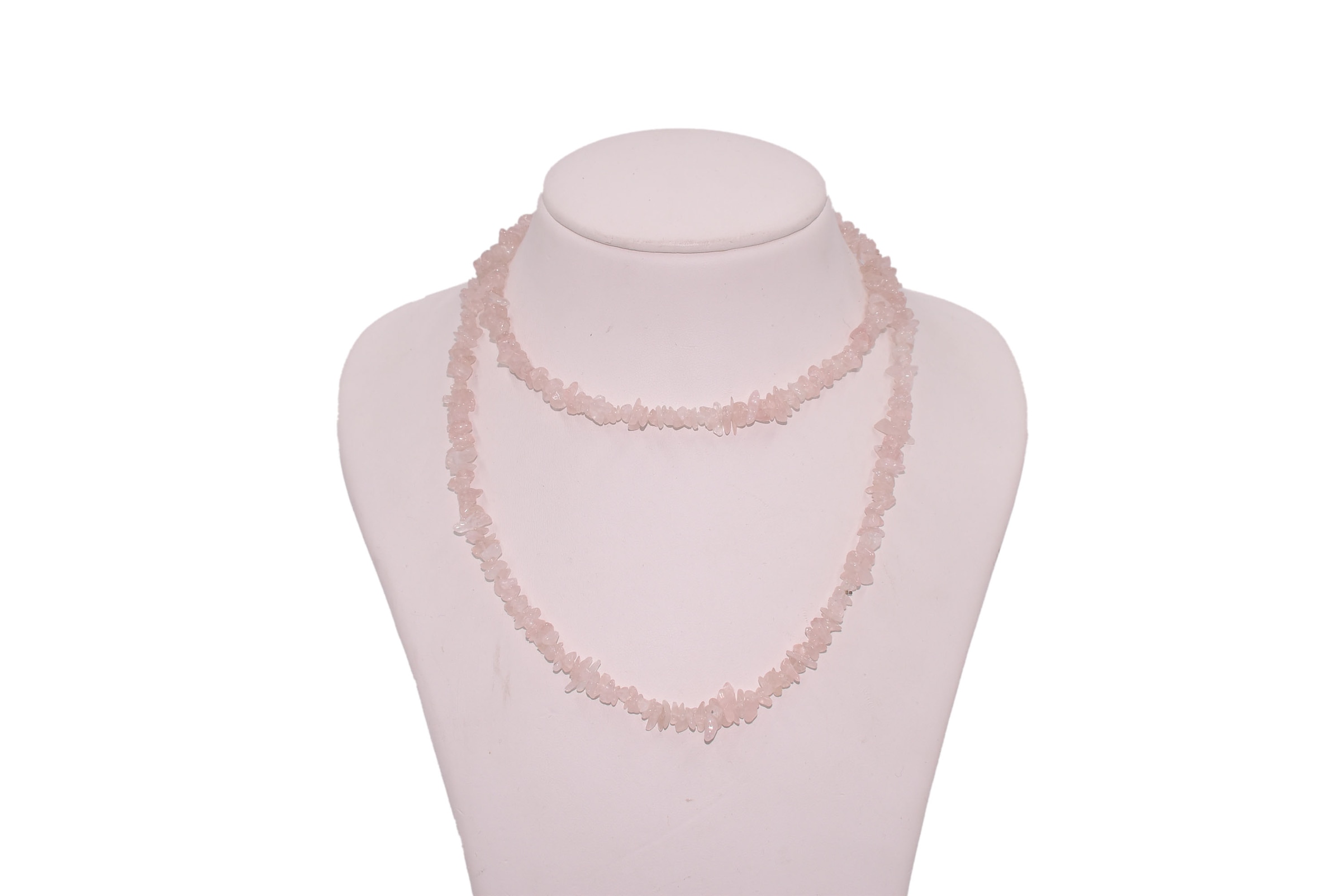 Firetti Lange Kette »Schmuck Geschenk Halsschmuck Halskette Edelstein« Made in Germany - mit Rosenquarz