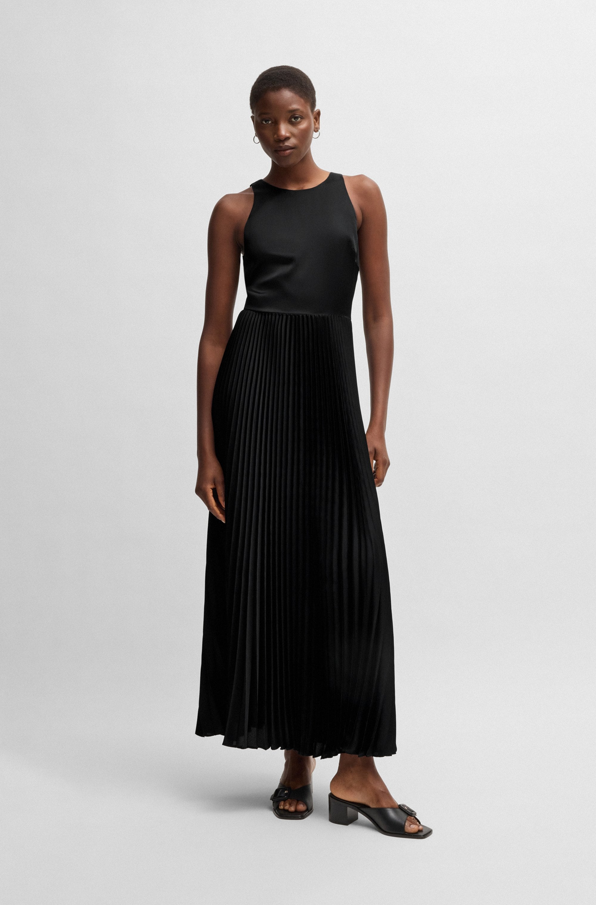 BOSS ORANGE Blusenkleid »C_Daliana«, mit Kellerfalten