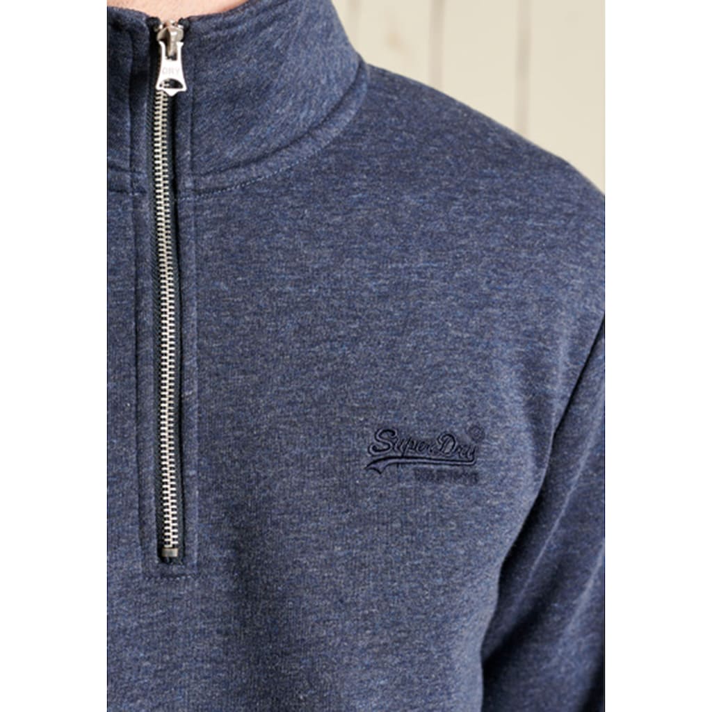 Superdry Sweatshirt »VINTAGE LOGO EMB ZIP HENLEY«