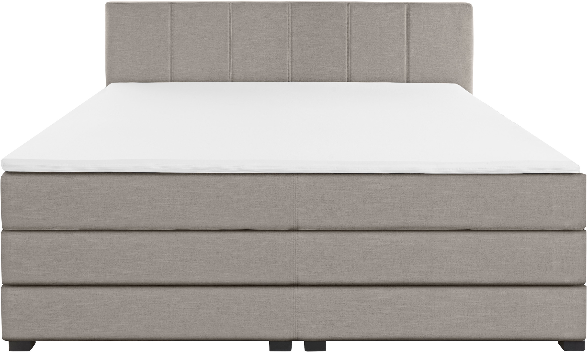 OTTO products Boxspringbett »Peetu«, Taschenfederkern-Matratze, in 4 Breiten und 4 Farben, incl. Topper