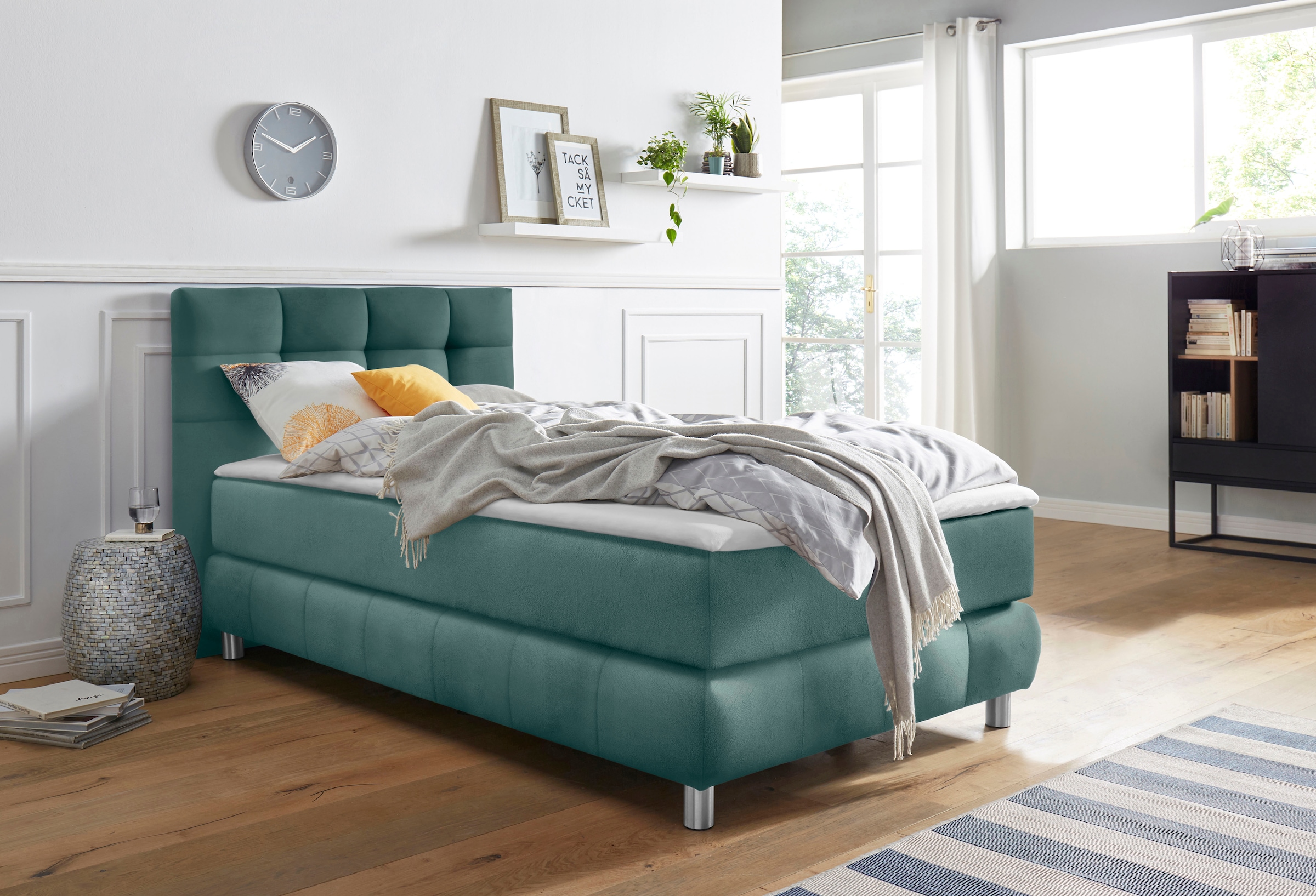 Home affaire Boxspringbett "Salo" incl. Topper, 6 Breiten, 2 Härtegrade, TFK auch in Härtegrad 4
