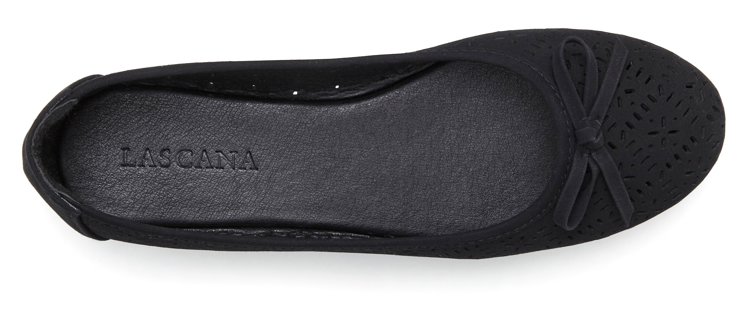 Ballerina LASCANA "Slip-On-Sneaker", Damen, Gr. 41, schwarz, Obermaterial: 100% Lederimitat. Decksohle: 100% Lederimitat. Futter: 100% Lederimitat. Laufsohle: 100% Synthetik, unifarben, Basic, Schuhe Ballerina, Freizeitschuh, Slipper, Halbschuh mit kleine 2