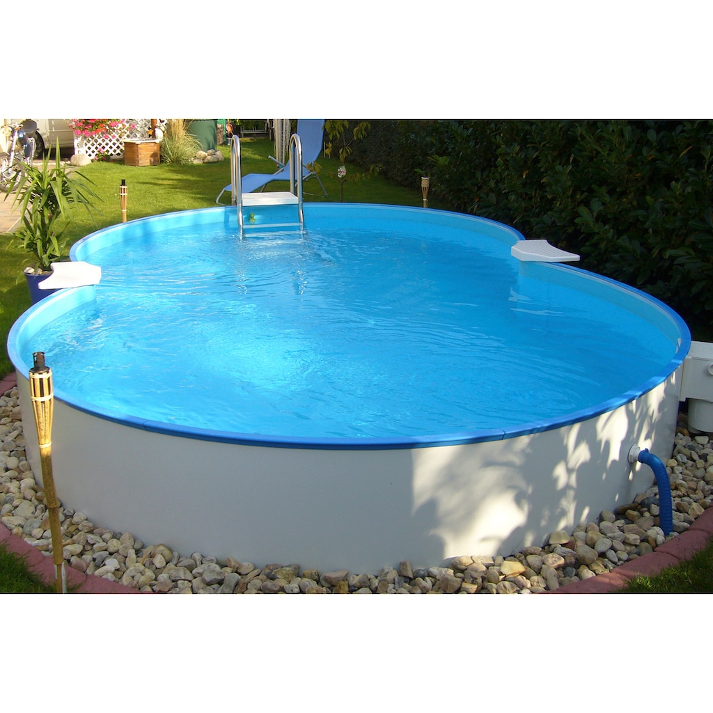 Clear Pool Achtformpool, (Set, 10 tlg.)