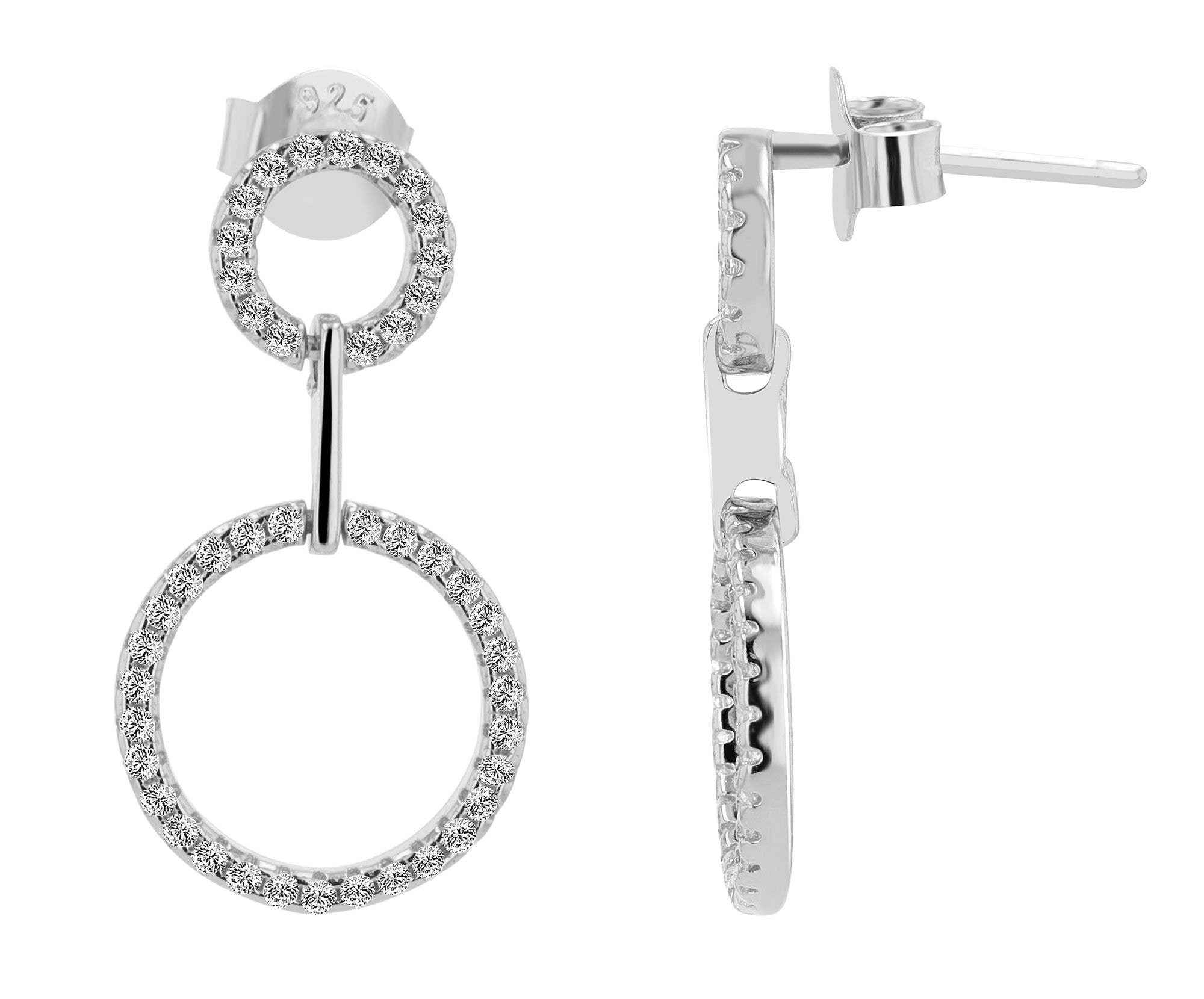 Adelia´s Paar Ohrhänger "Ohrringe – Ohrstecker aus 925 Silber" Schöne Geschenkidee zum Valentinstag