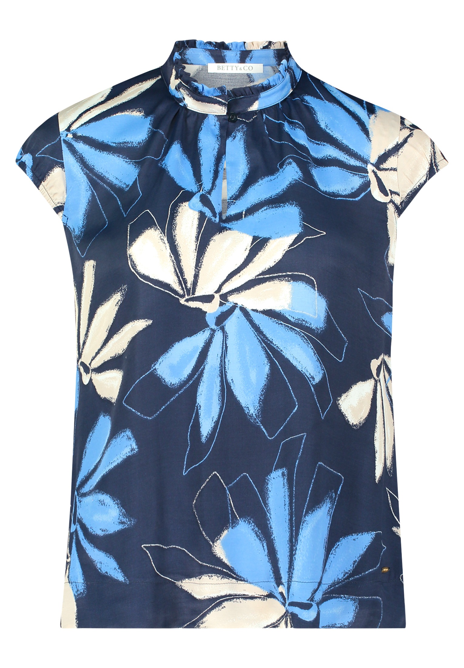 Betty&Co Schlupfbluse "Damen Schlupfbluse kurzarm" günstig online kaufen