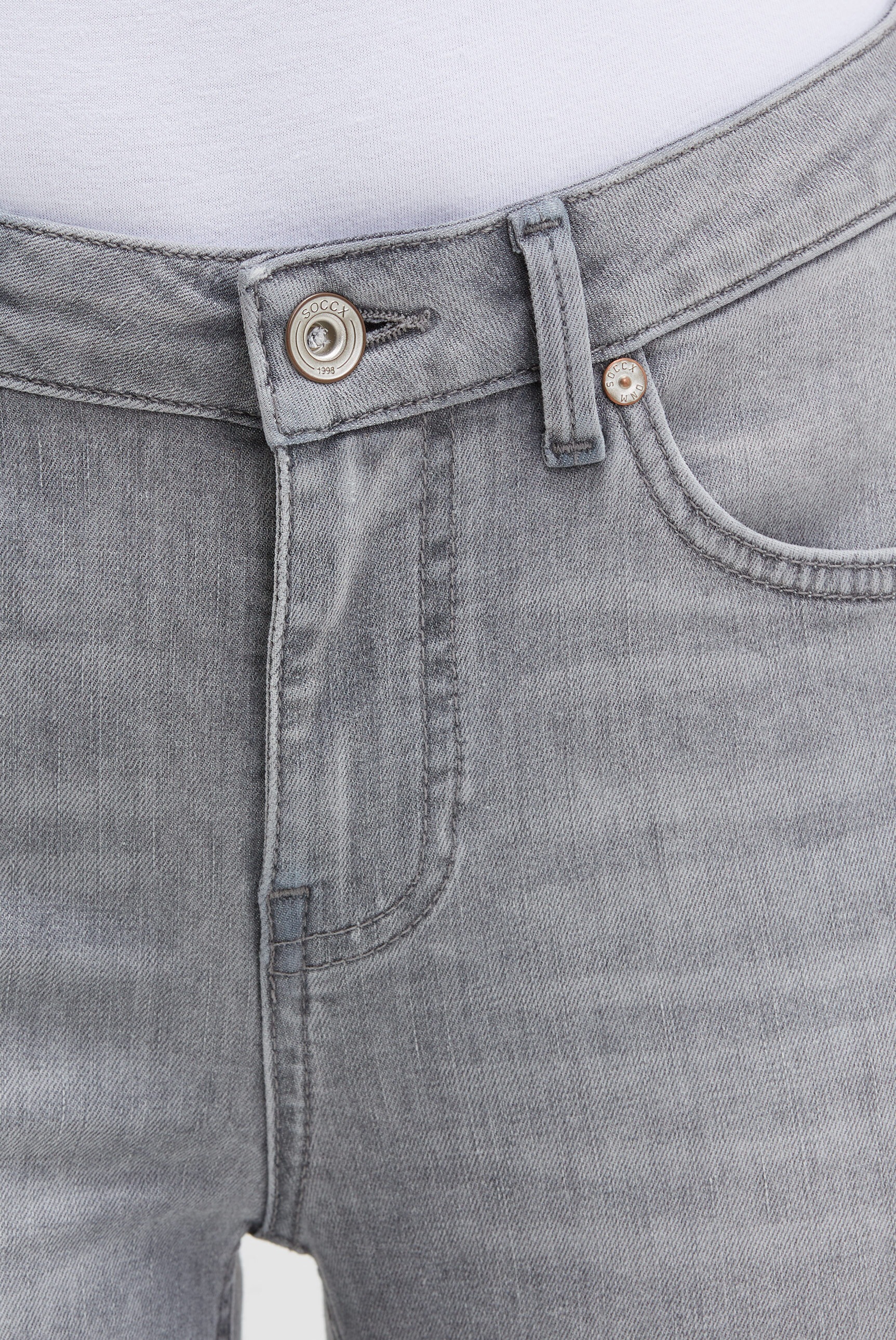 SOCCX Slim-fit-Jeans, mit normaler Leibhöhe