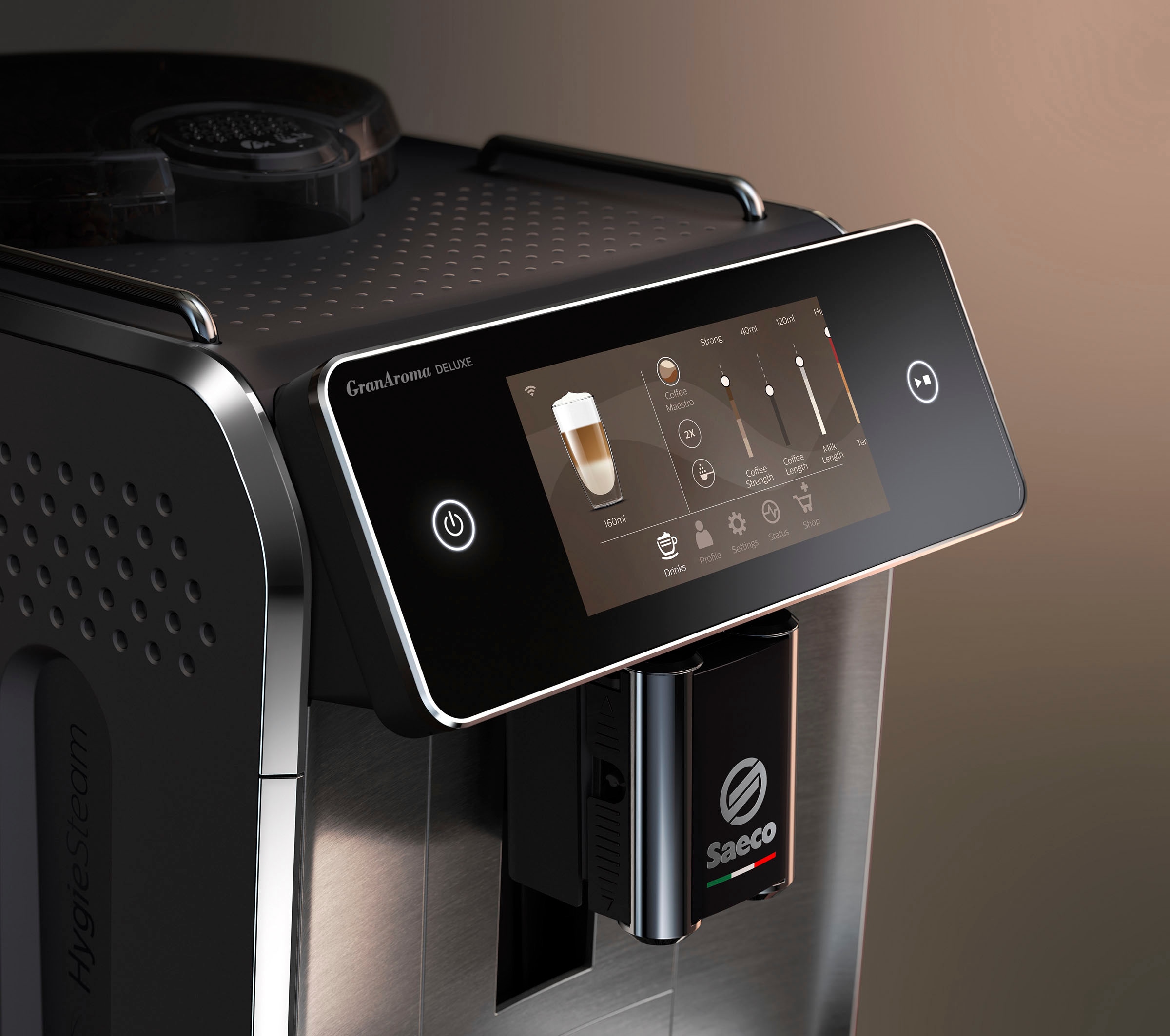 Saeco Kaffeevollautomat »Saeco GranAroma Deluxe SM6685/00« Pflegeset CA6707/10 im Wert von UVP 49,99€