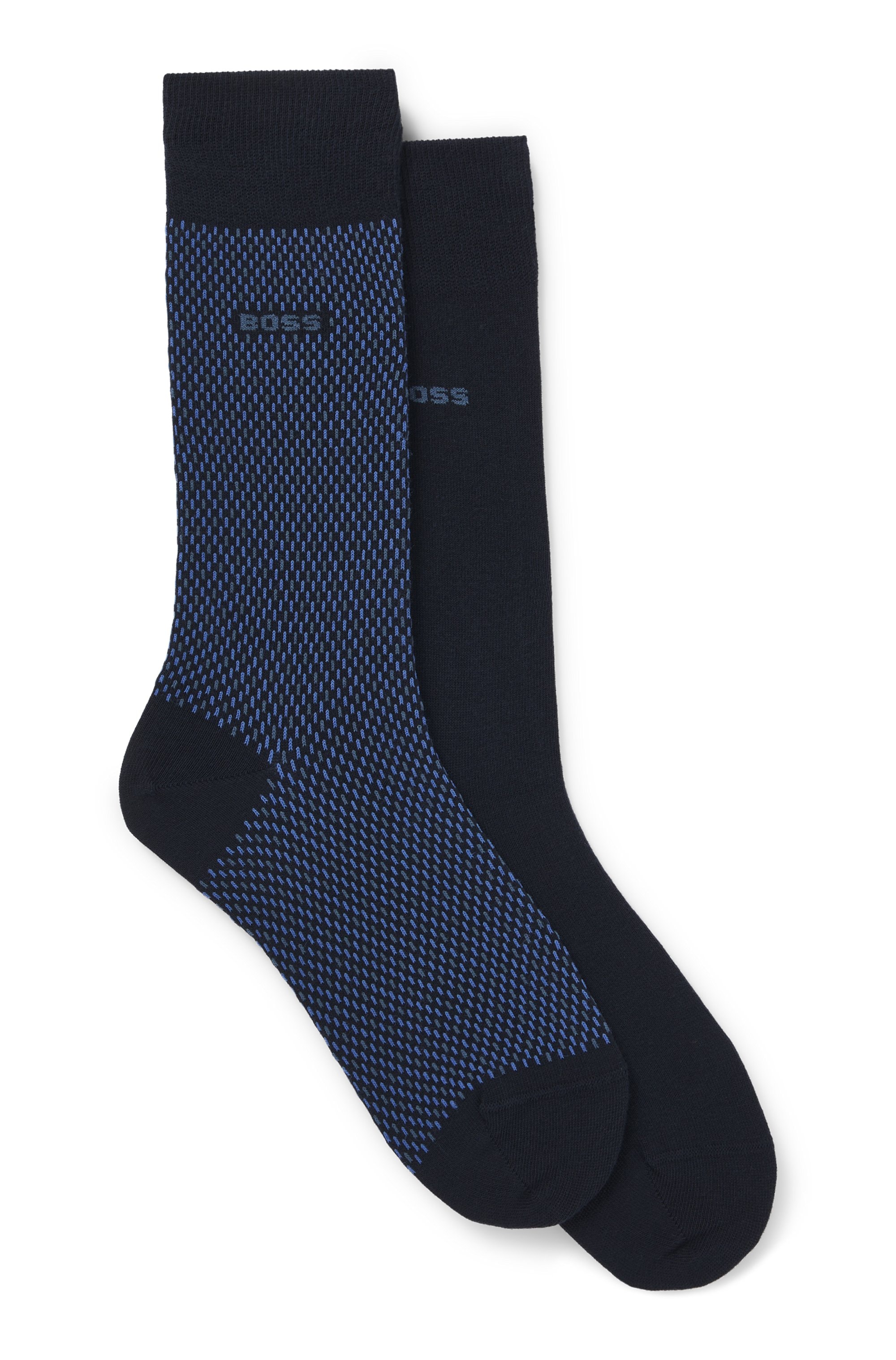 BOSS Socken "2P RS Minipattern CC", (Packung, 2er Pack), mit BOSS Schriftzu günstig online kaufen