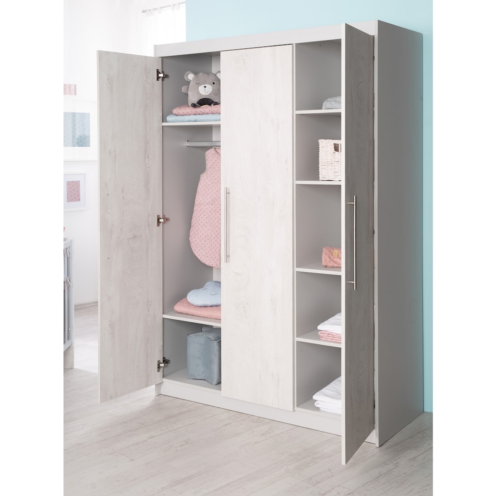 roba® Babyzimmer-Komplettset »Maren 2«, (Set, 3 St., Kinderbett, Schrank, Wickelkommode)