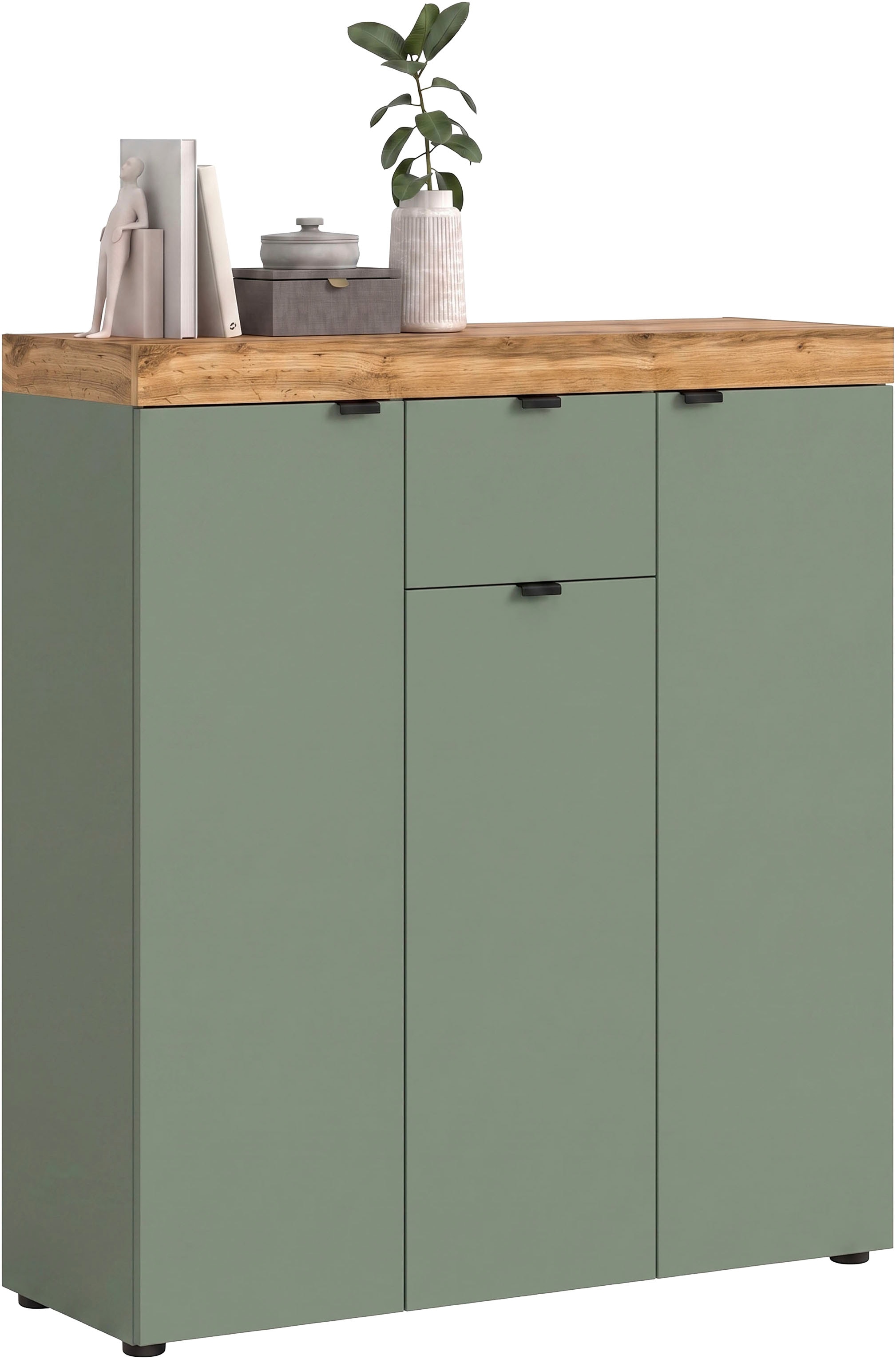 OTTO home Highboard "MAMBO II, Breite 105cm, 3 Türen, 1 Schubkasten, 9 Fächer" 1 Stk. tlg. Kommode, Sideboard, Wohnzimmer, Schlafzimmer