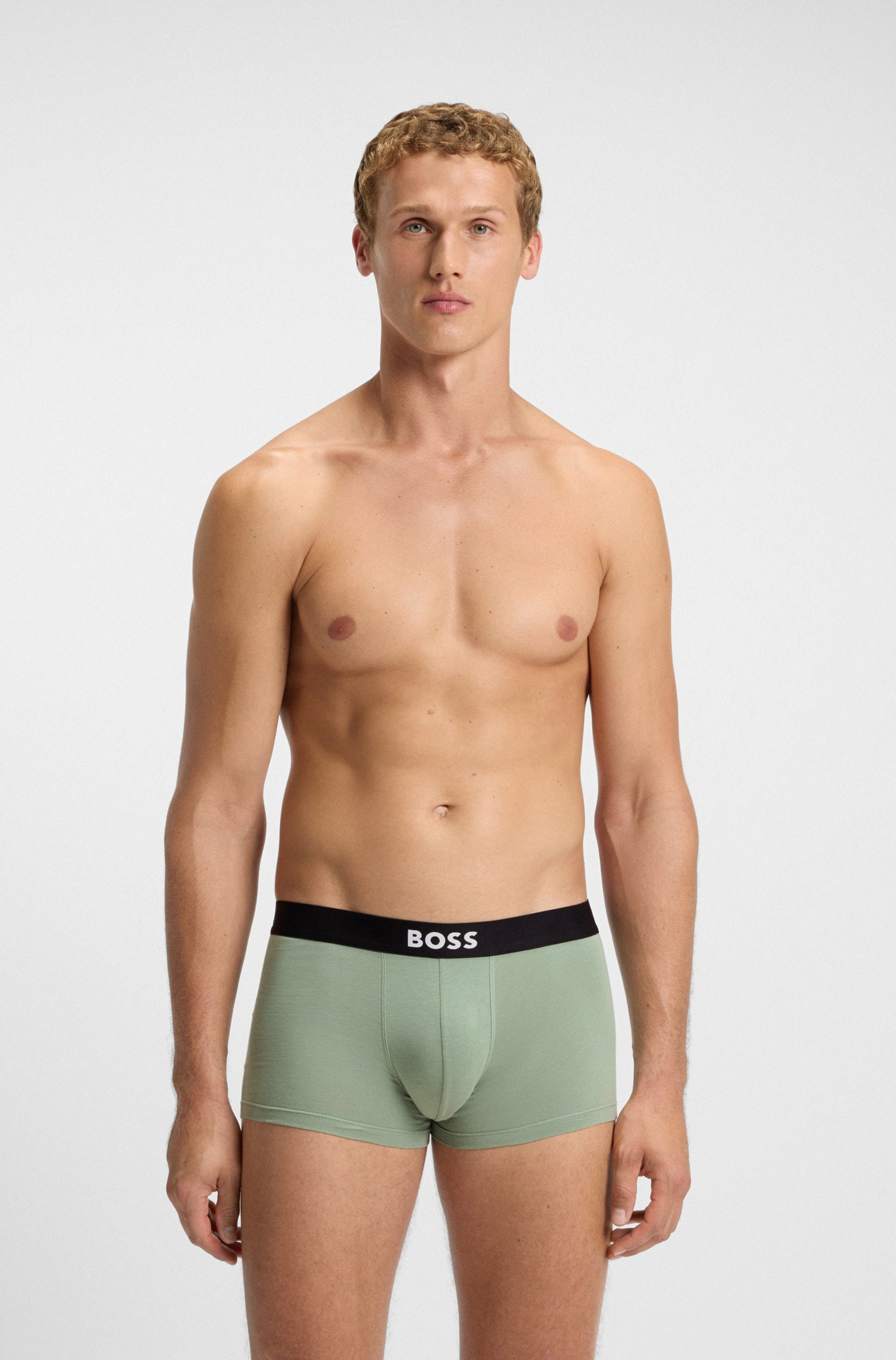 BOSS Trunk »3P Trunk BOSS ONE« mit unifarbenen Bund