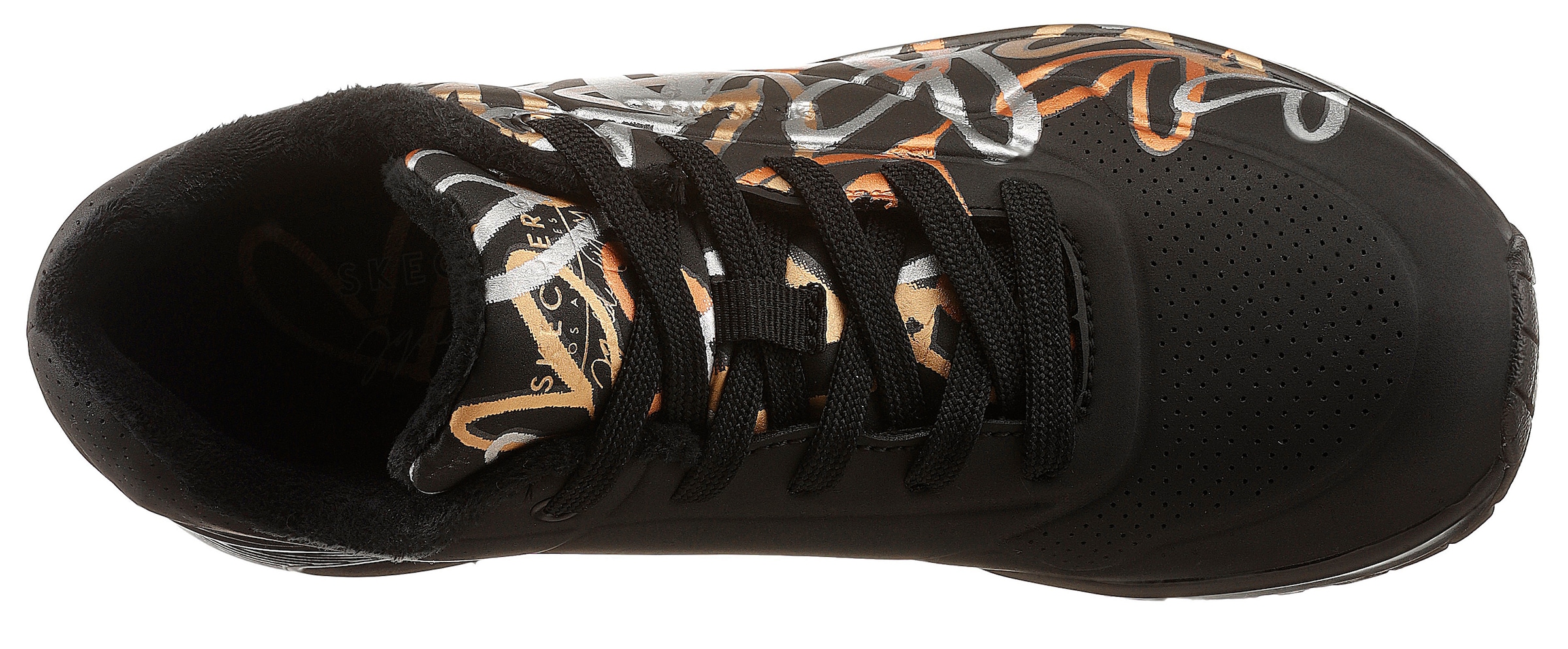 Skechers Sneaker »UNO - METALLIC LOVE«, mit trendigen Metallic-Print, Freizeitschuh, Halbschuh, Schnürschuh