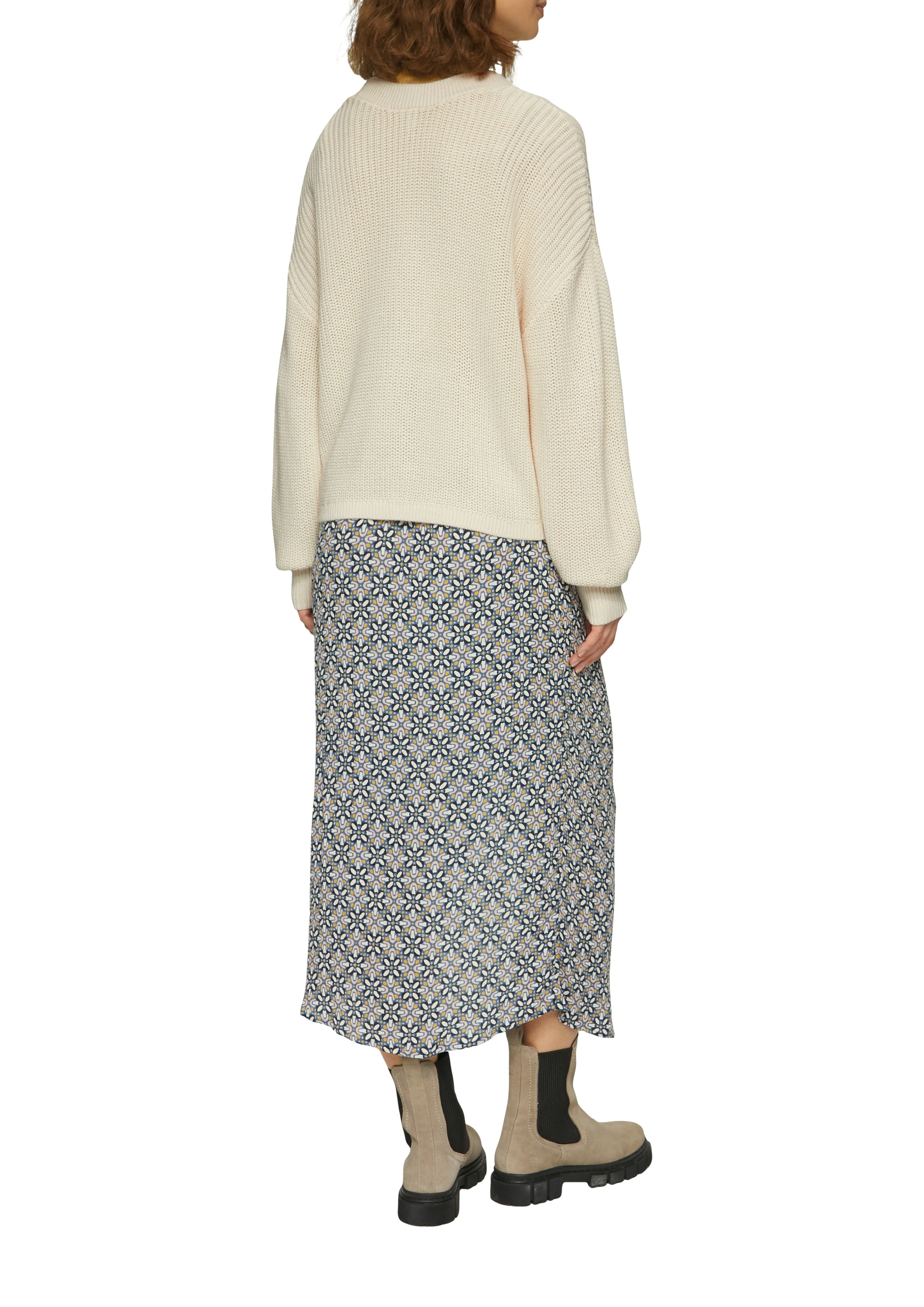 QS Strickjacke, mit Rippbündchen