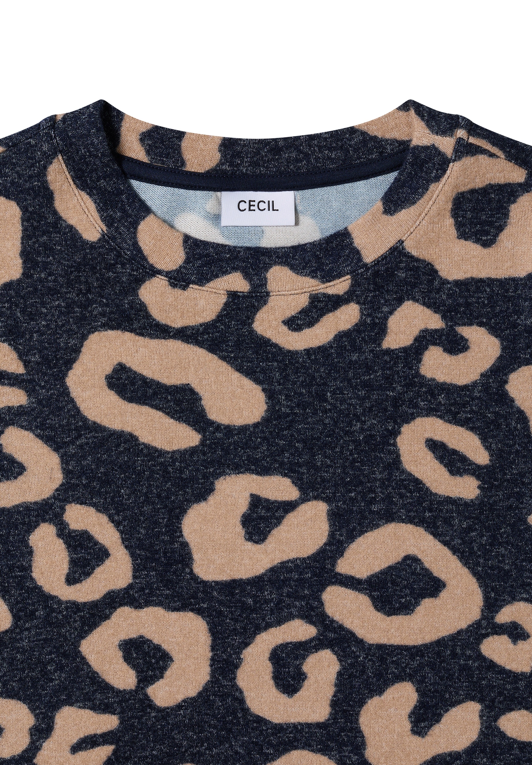 Cecil Langarmshirt, aus softem Materialmix