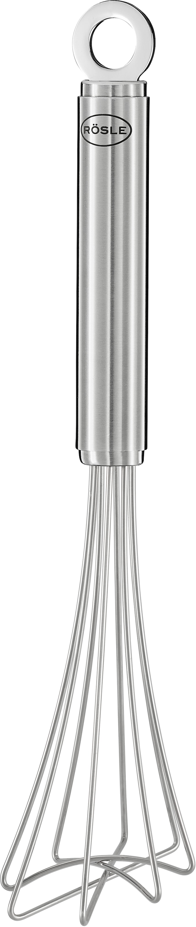 RÖSLE Schneebesen, Breite/Höhe/T: 6,2cm x 6cm, silber, Schneebesen, robuster Gourmetbesen, Edelstahl 18/10, spülmaschinengeeignet