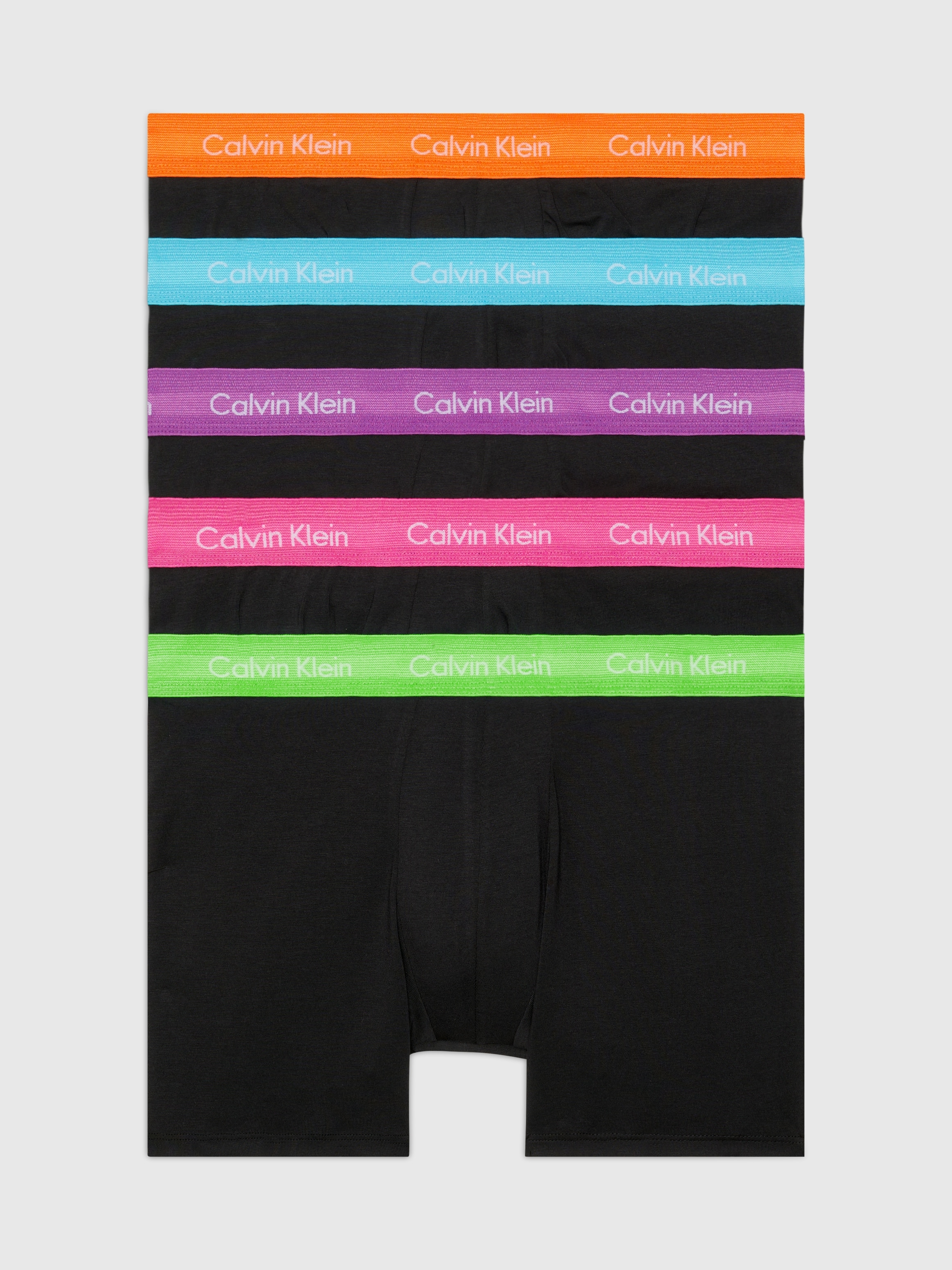 Calvin Klein Underwear Boxer »BOXER BRIEF 5PK«, (Packung, 5 St., 5er), mit kontrastfarbenem Bund
