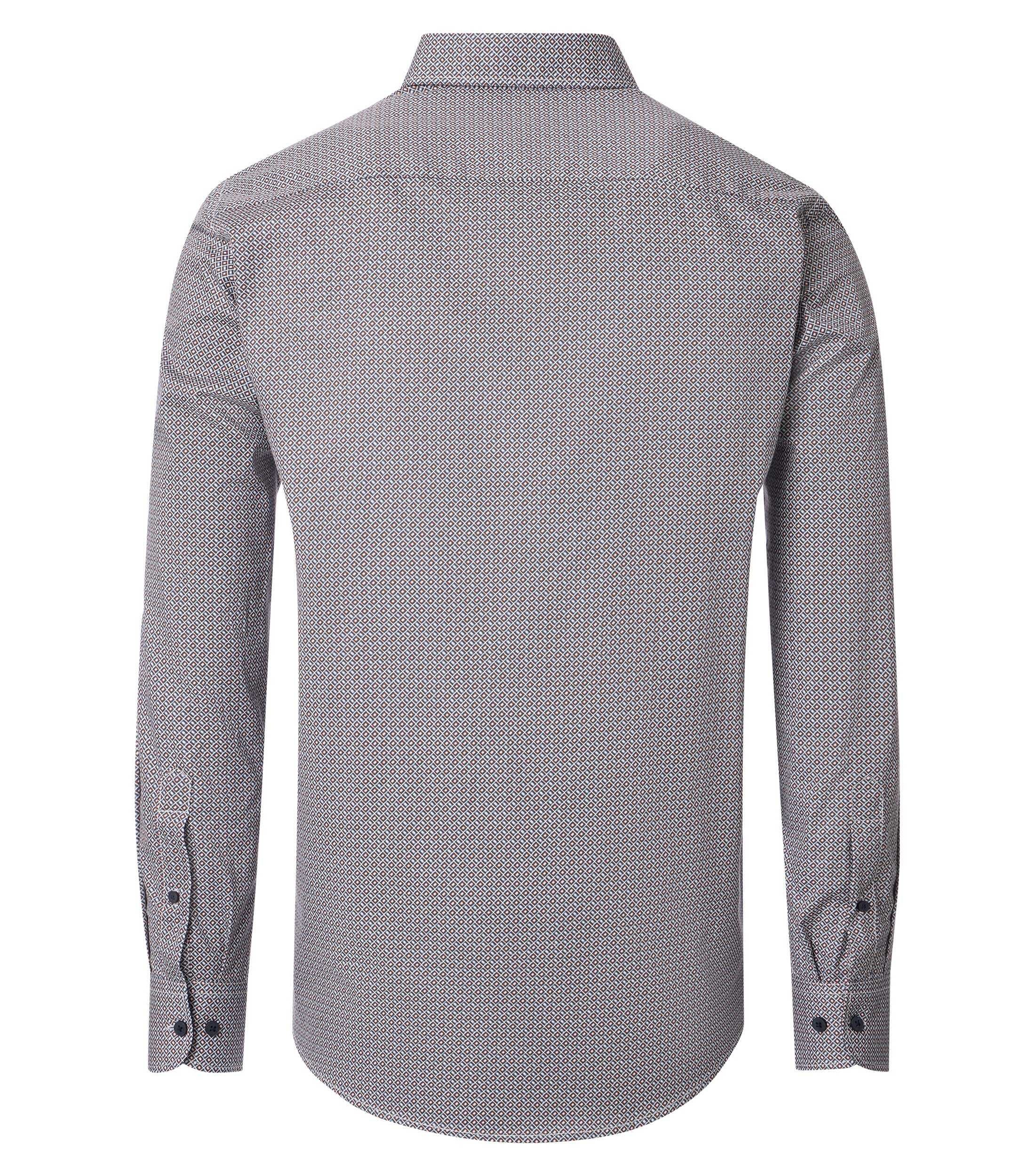 CASAMODA Chemise Décontractée Manches Longues Imprimé Gris XL 7