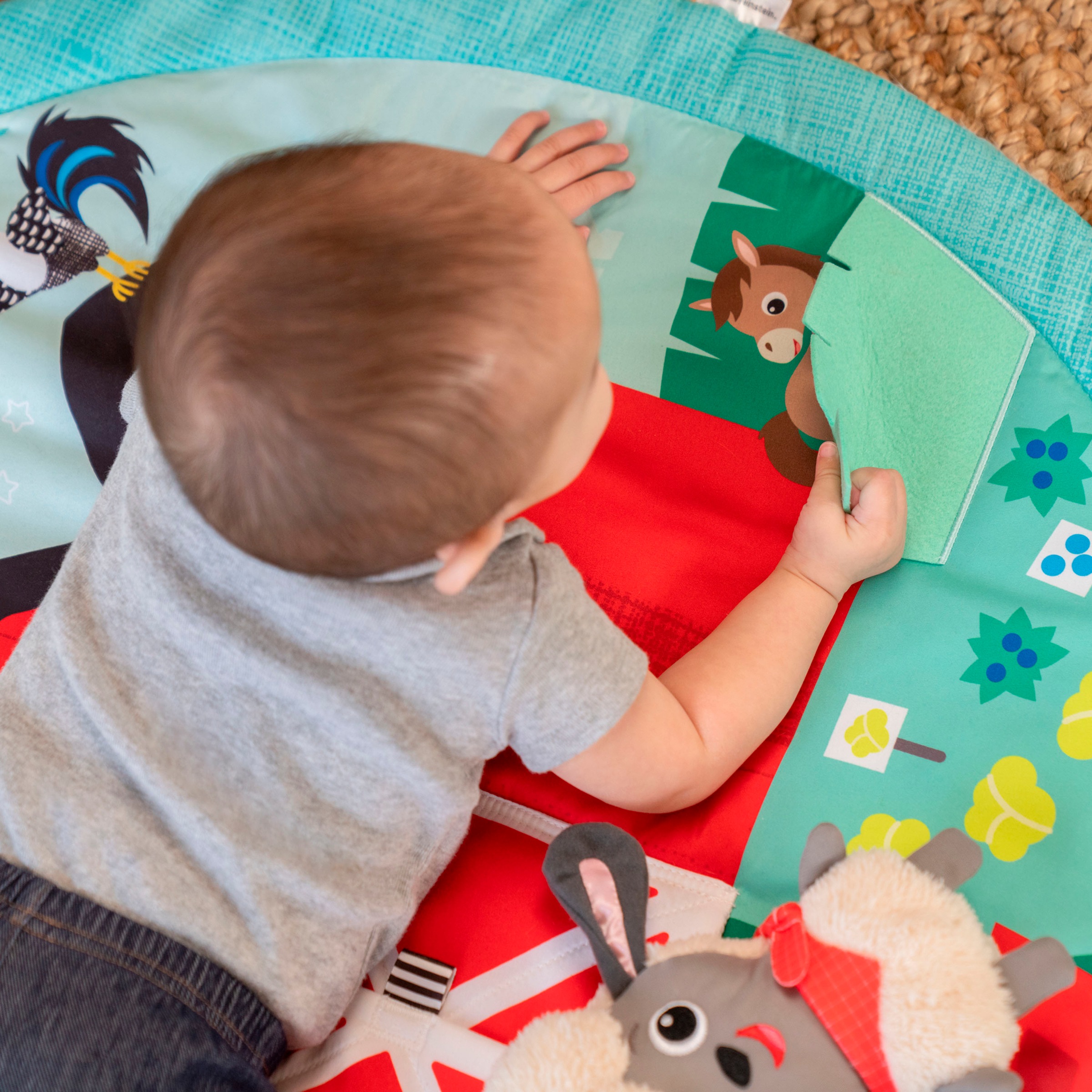 Baby Einstein Spielbogen »Happy Harvest Touch & Feel Activity Gym«, mit Soundeffekt
