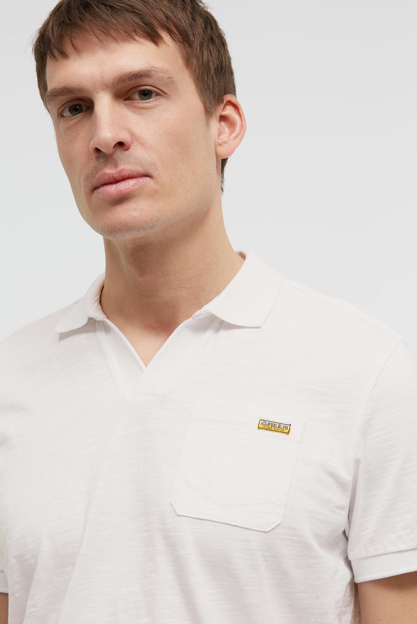 CAMP DAVID Poloshirt mit Seitenschlitze