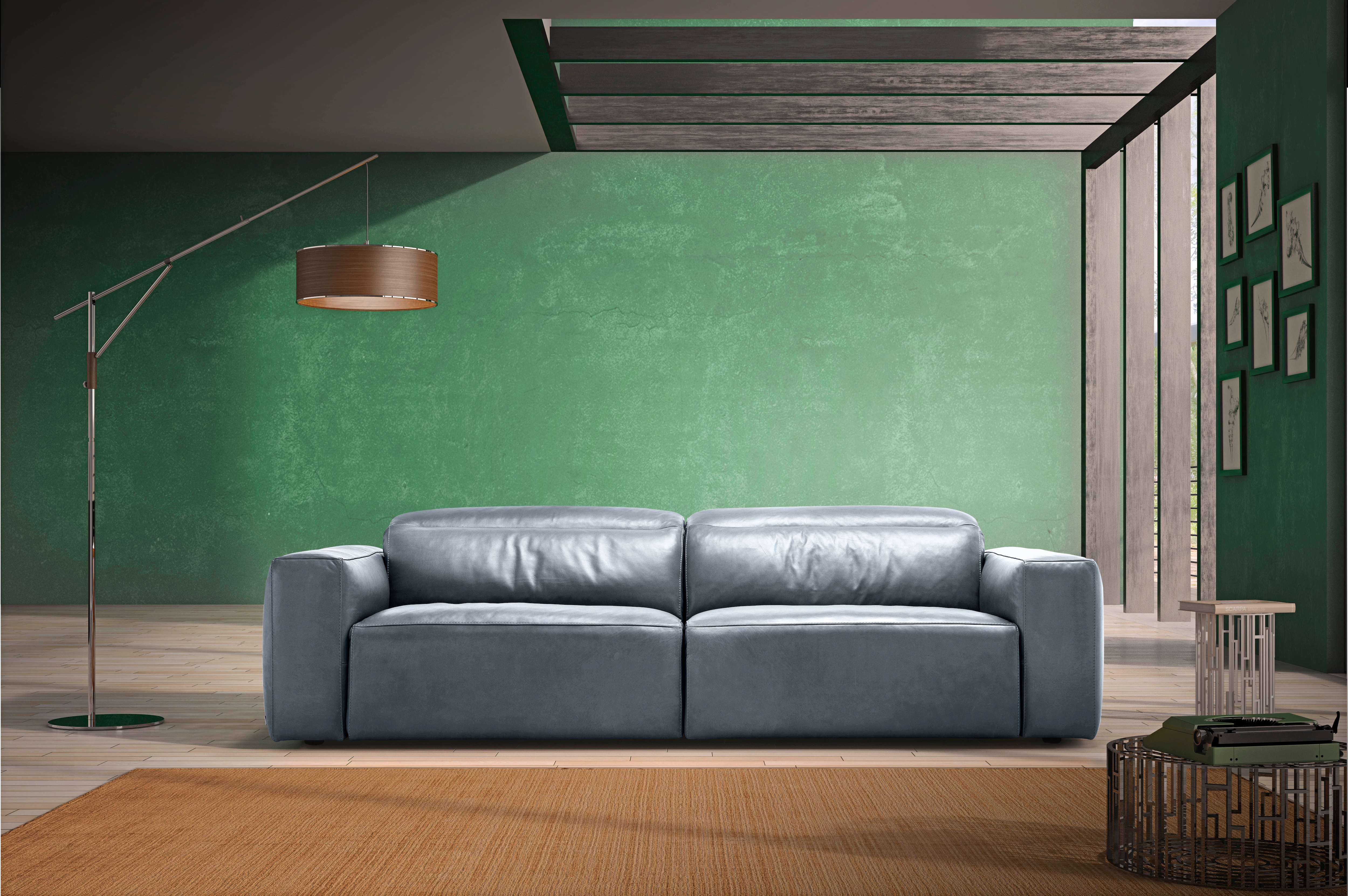Egoitaliano 2,5-Sitzer "Beverly, Designsofa mit erstklassigem Sitzkomfort und tollen Details" Breite 242 cm, verstellbare Kopfteile