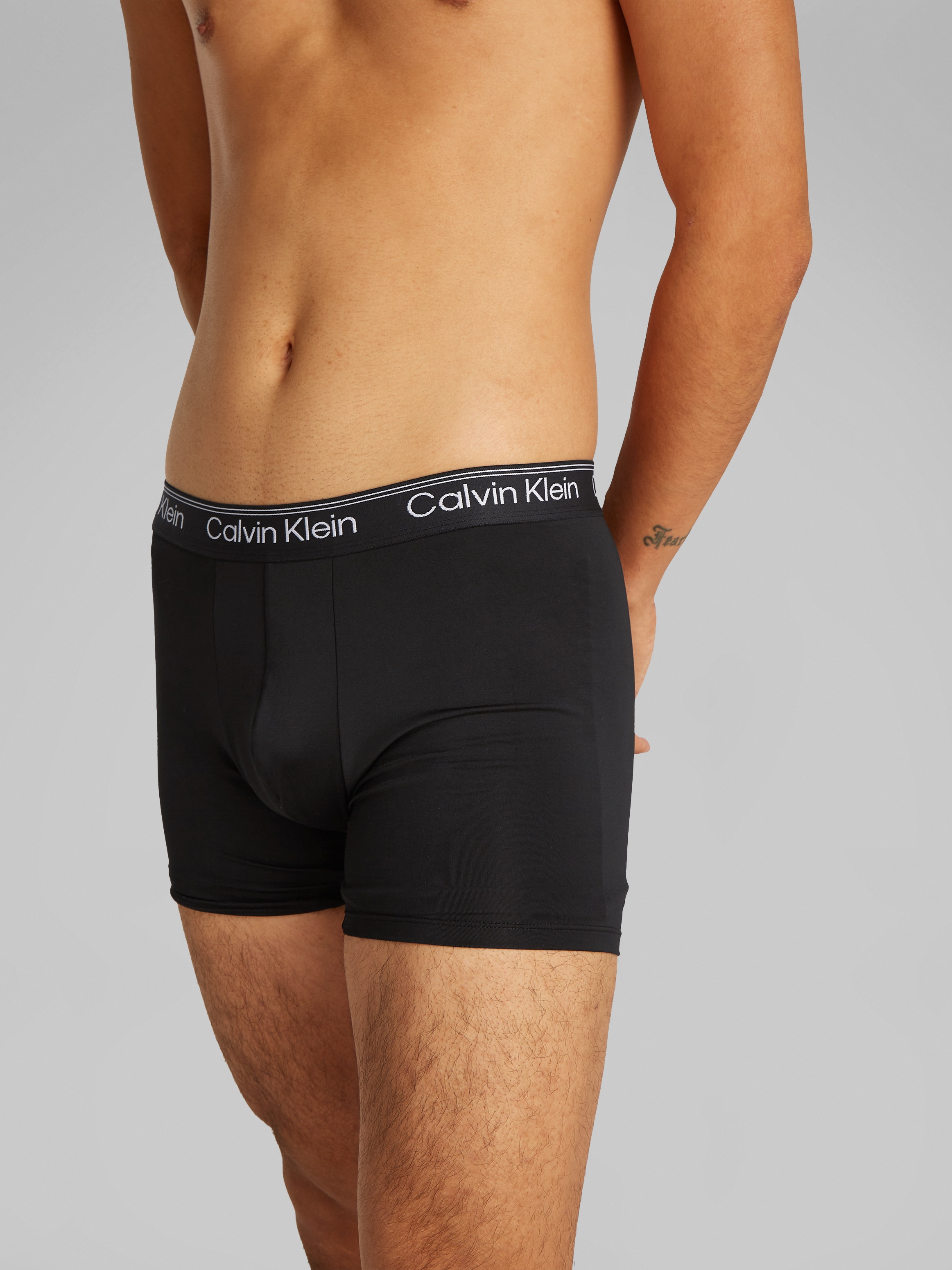 Thumbnail - Calvin Klein Underwear Boxer "BOXER BRIEF 3PK" Packung, 3er-Pack, mit längerem Bein & Logo-Elastikbund