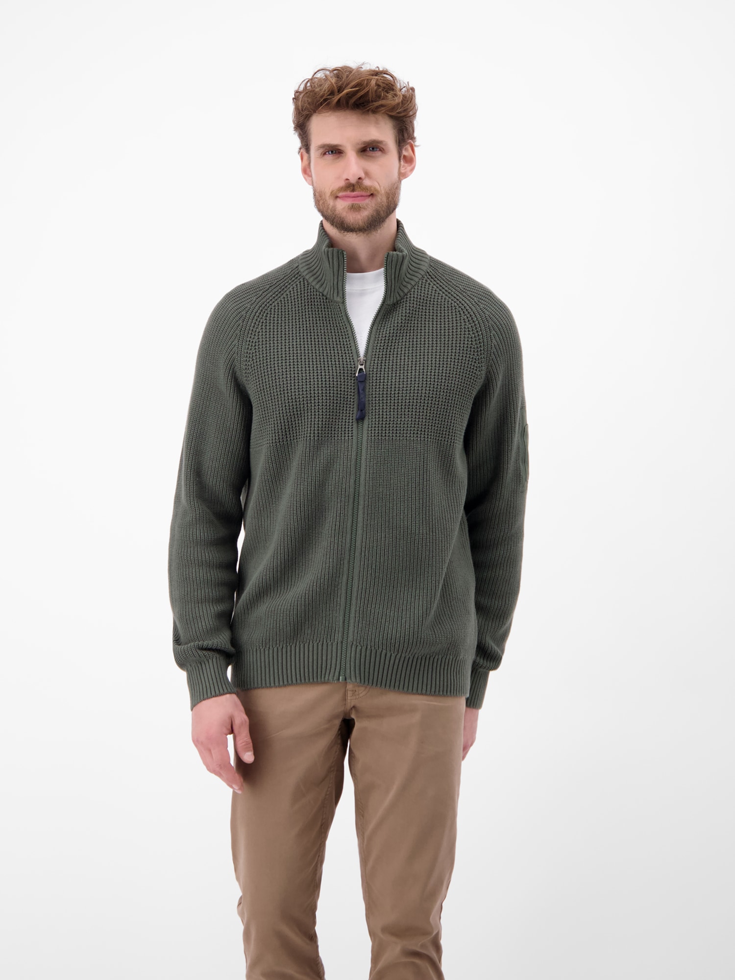 LERROS Strickjacke "Herren Strickjacke, grob gerippt" günstig online kaufen