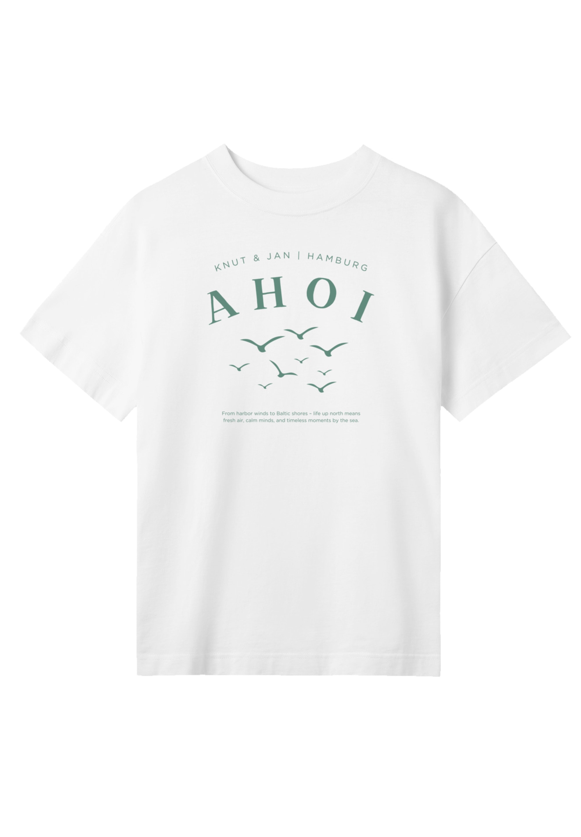 F4NT4STIC T-Shirt »Ahoi Möwe Knut und Jan«, Osteee Kollektion, Urlaub, Ahoi Moin