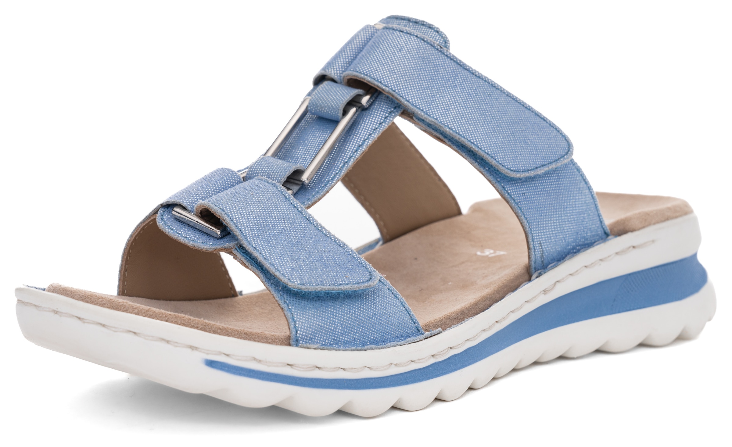 Ara Pantolette »TAMPA«, Keilabsatz, Sommerschuh, Schlappen mit Schmuckelement, G-Weite