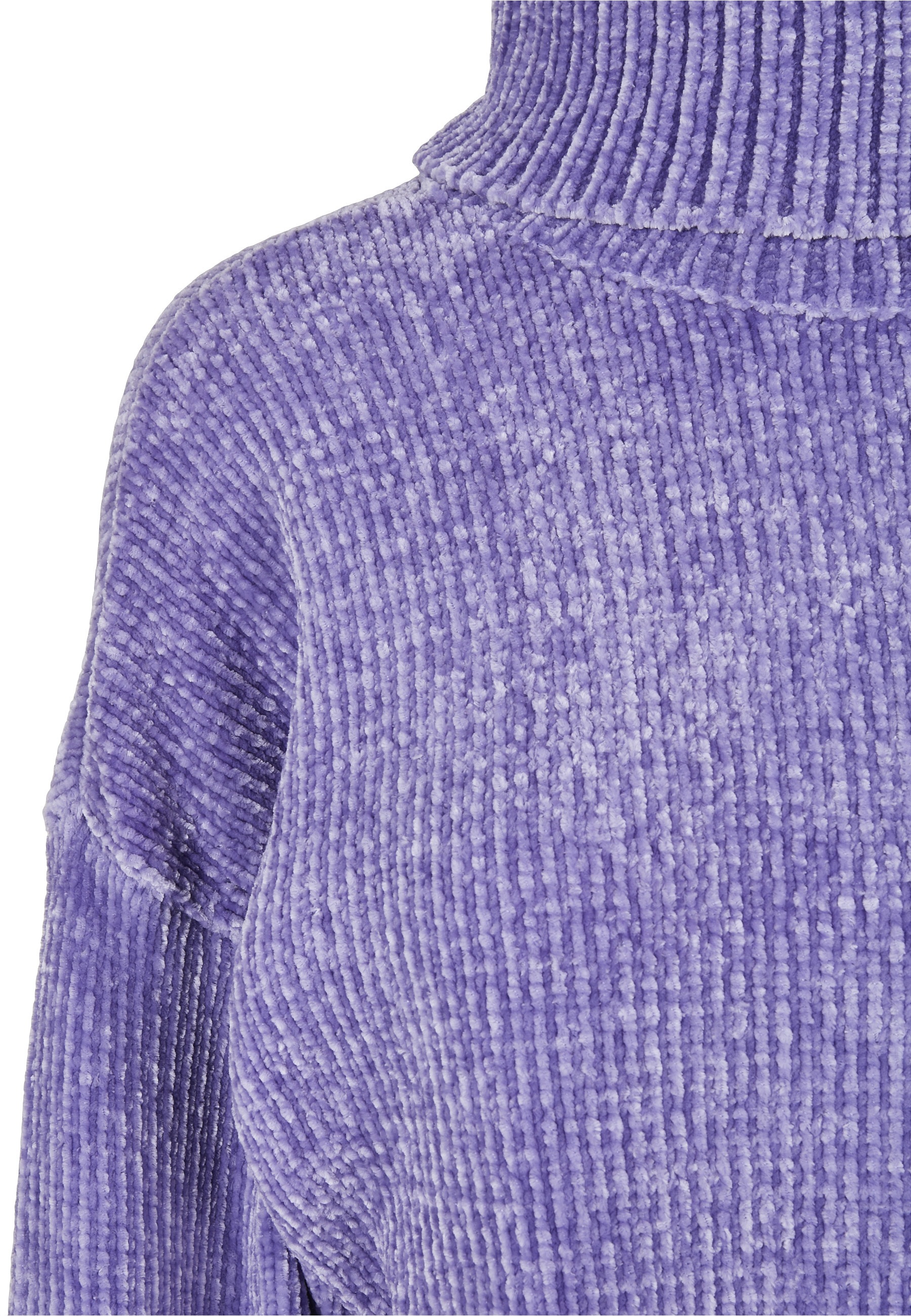 URBAN CLASSICS Sweatshirt »Urban Classics Damen Ladies Short Chenille Turtleneck Sweater«, 1 Stk.
