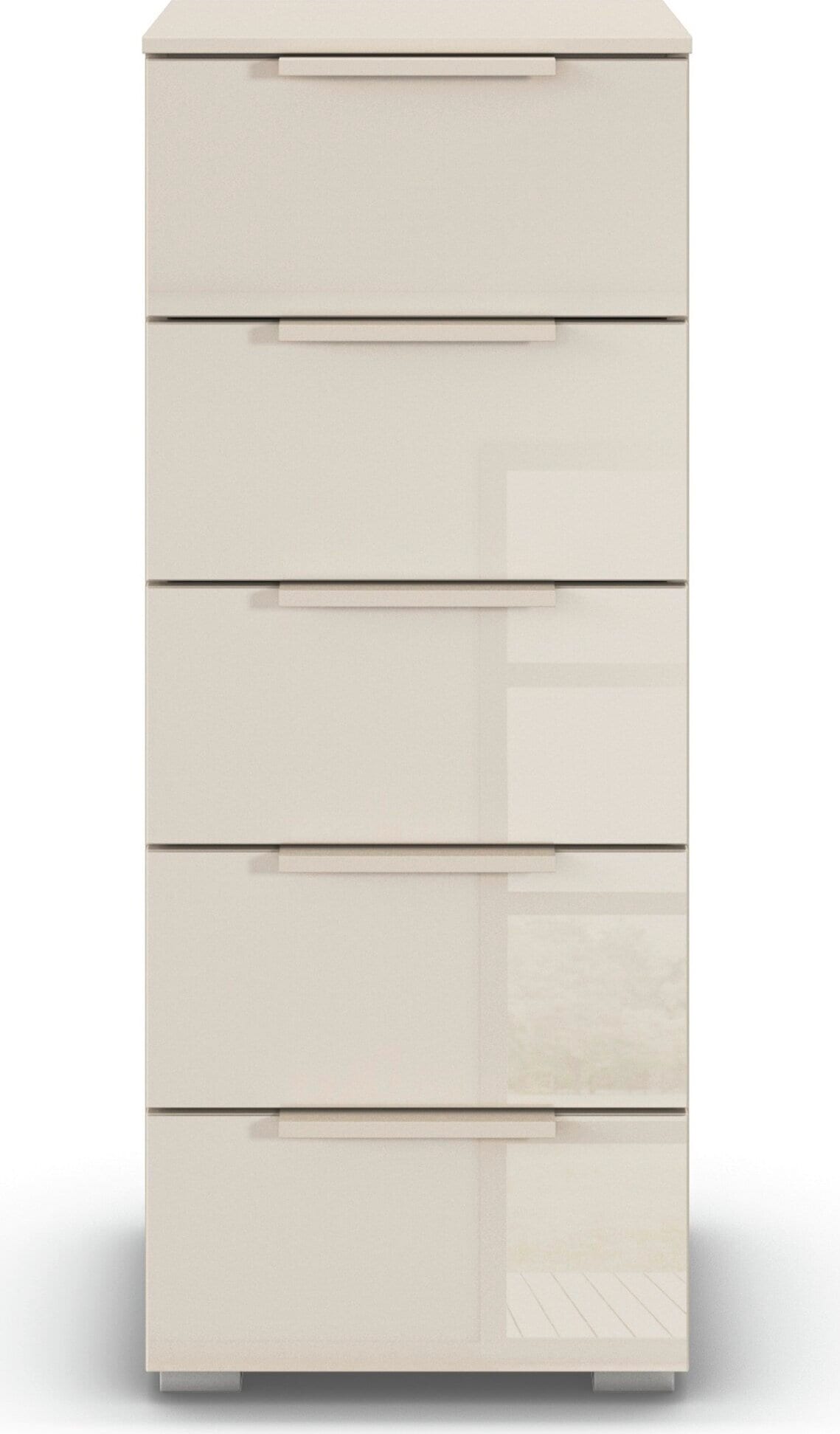 rauch Schubkastenkommode »Highboard Sideboard Kommode MONTCLAR Frontauswahl Dekor/Hochglanz/Glas« in 2 Breiten: 40 oder 80 cm / Höhe 100 cm, inkl. Soft-Close-Funktion,  mit 5 geräumigen Schubladen, viele Griffvarianten MADE IN GERMANY