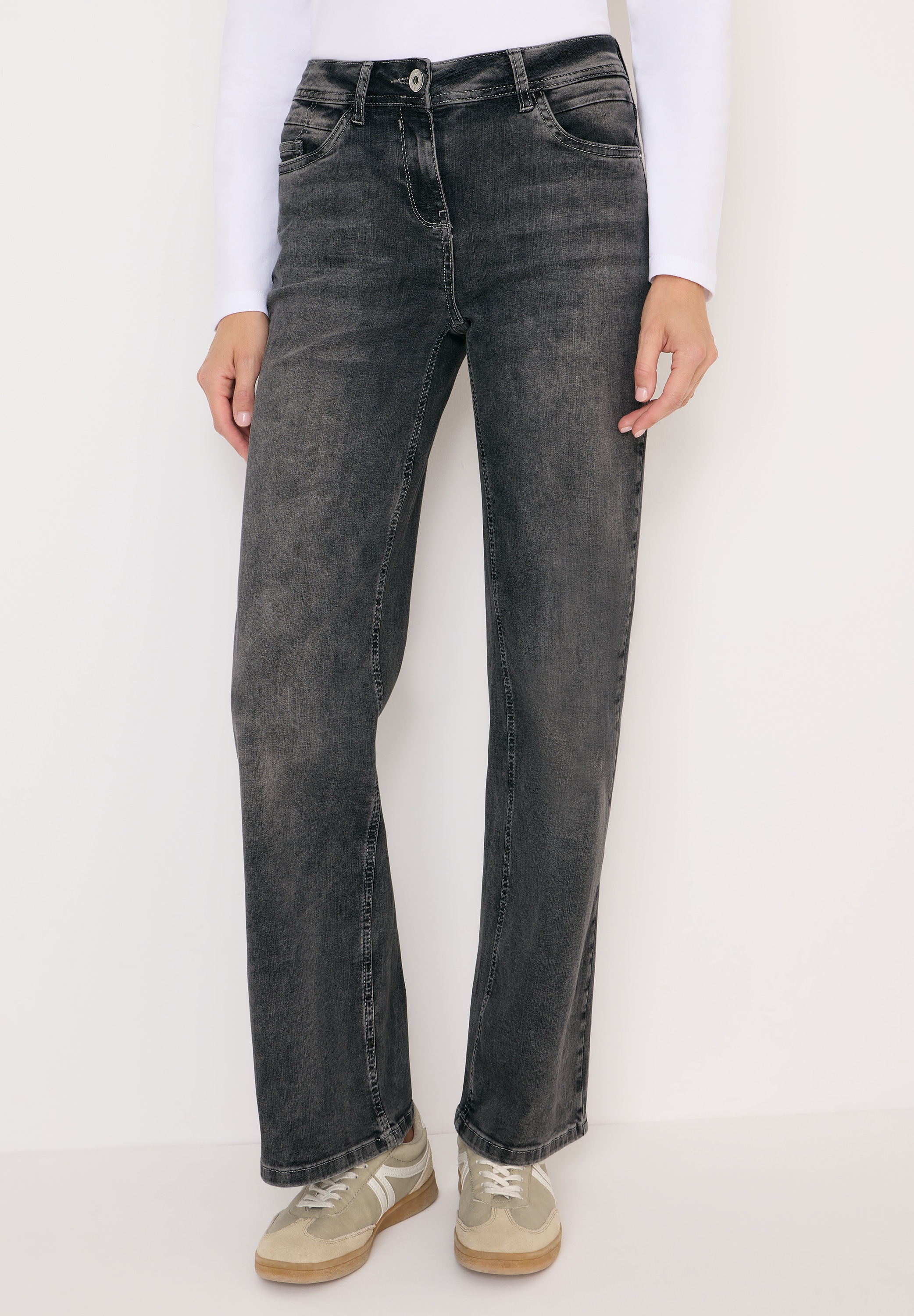 Cecil Slim-fit-Jeans, High Waist