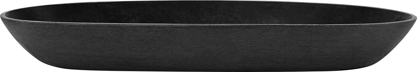 Blumentopfuntersetzer »SAUCER OVAL Dark Grey«, BxTxH: 11,7x11,7x3 cm