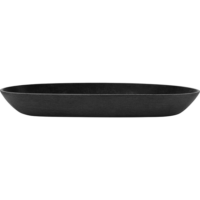 Friday | cm »SAUCER ECOPOTS 11,7x11,7x3 Grey«, Blumentopfuntersetzer OVAL Dark BAUR Black BxTxH: