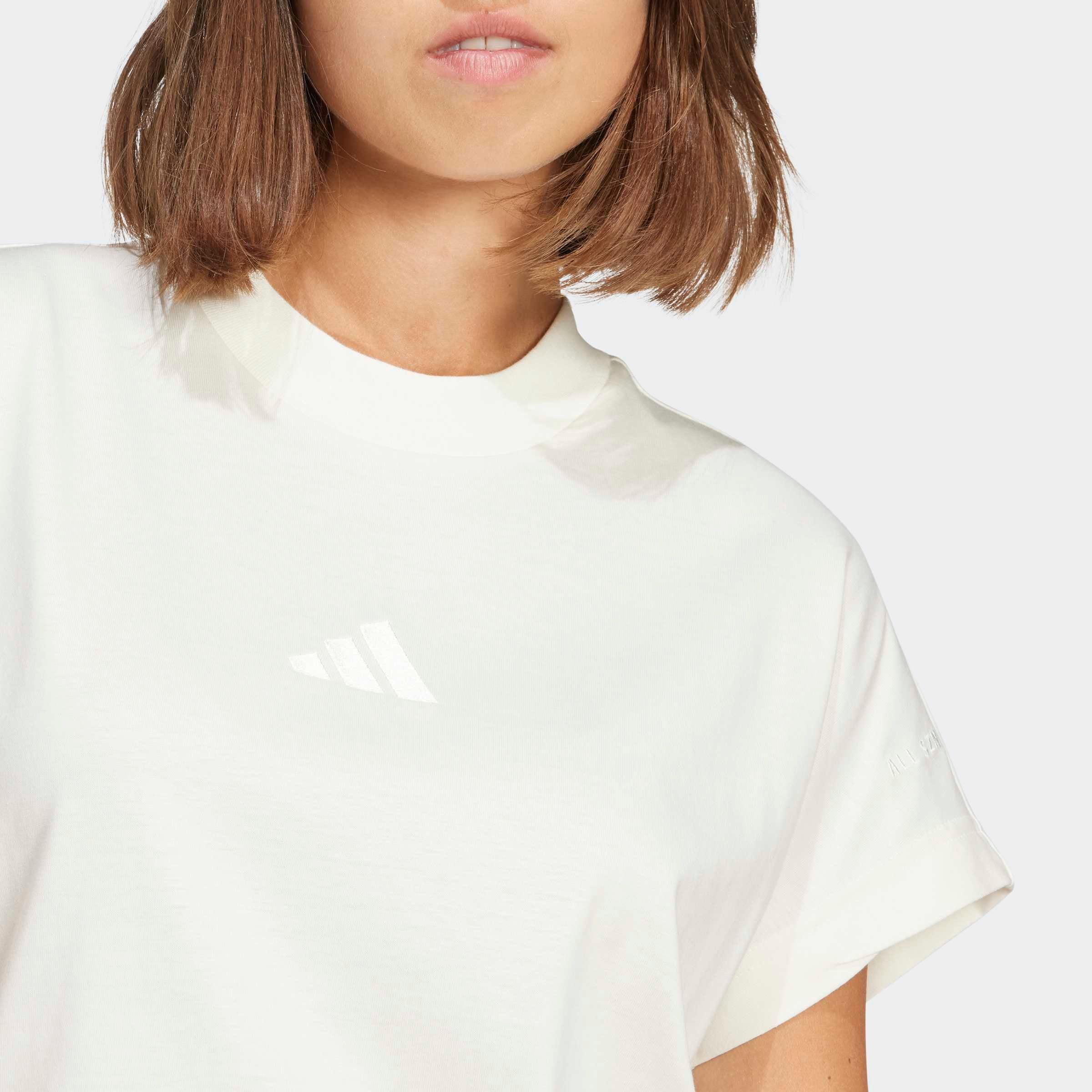 adidas Sportswear T-Shirt »W ALL SZN TEE« bequeme Passform, sportlicher Stil, aufgesticktes Logo
