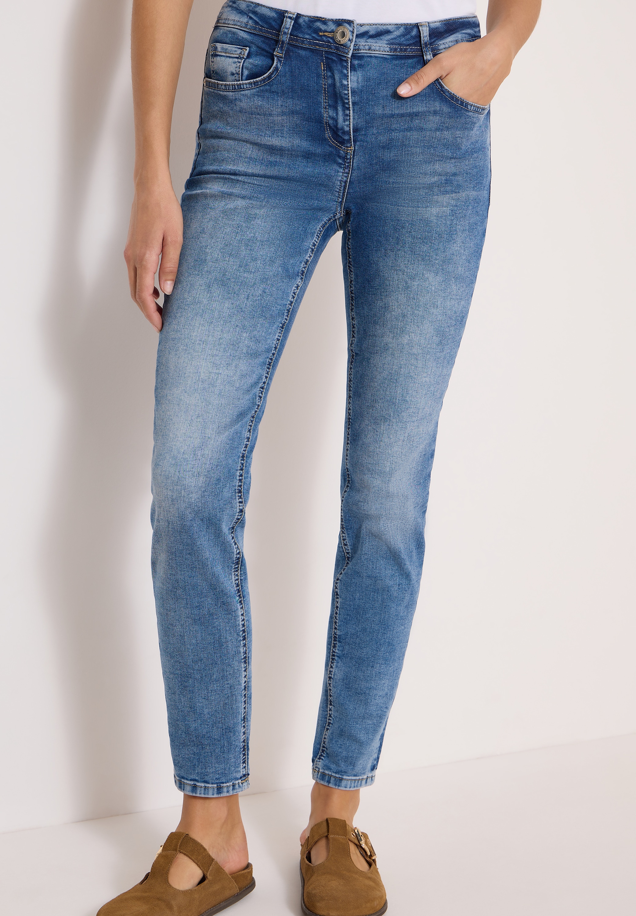 Cecil Slim-fit-Jeans 5-Pocket-Style