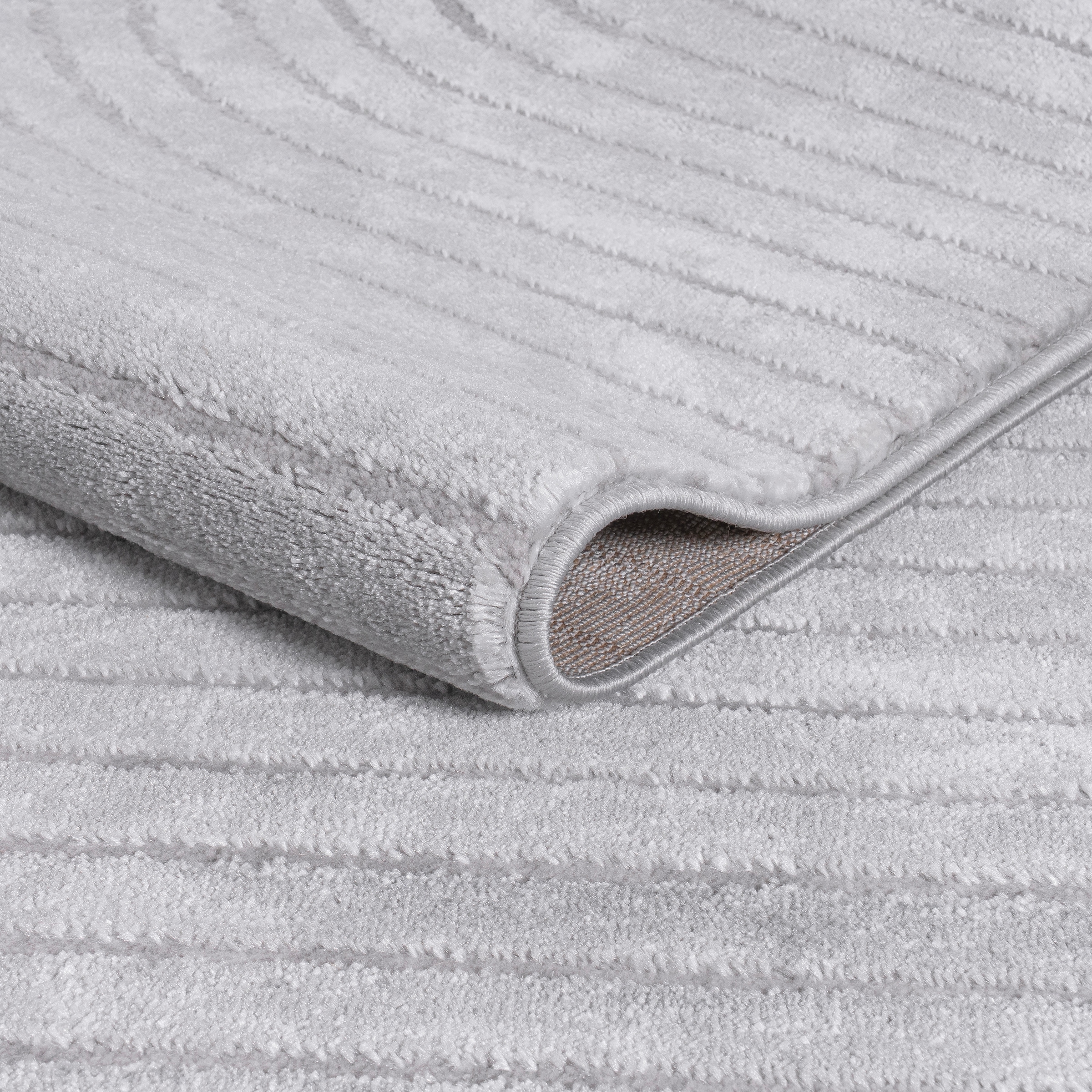 OTTO home Teppich »Luvu, mit Hoch-Tief-Struktur« rechteckig 12 mm Höhe Modernes Design, Boho-Charme, dezenter Glanz, Wohnzimmer, Schlafzimmer