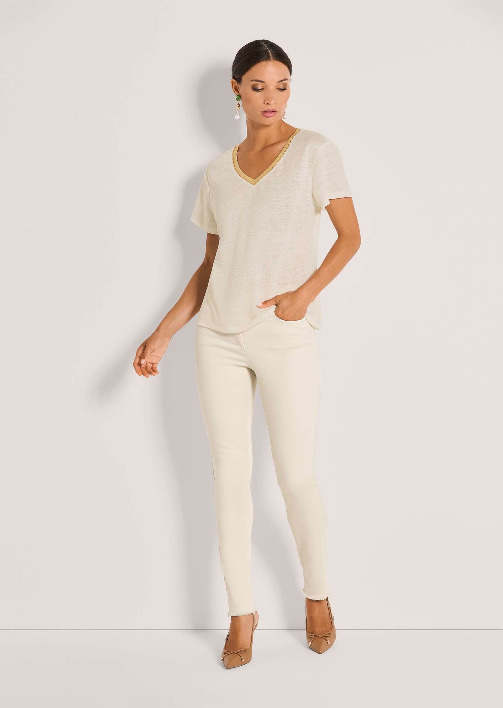 MADELEINE Kurzarmshirt »Shirt Leinenshirt«