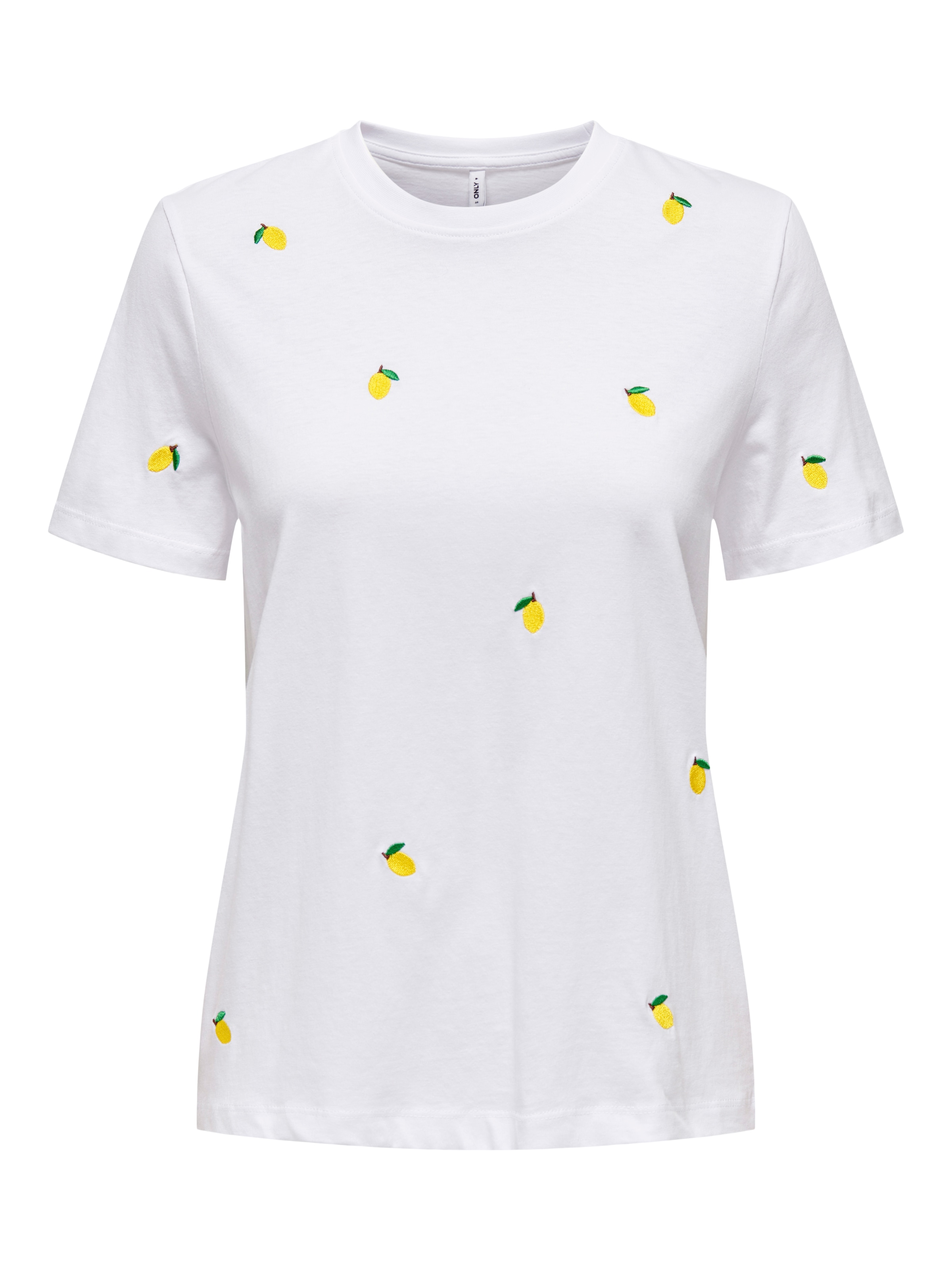 ONLY Kurzarmshirt »ONLKETTY LIFE S/S O-NECK TOP JRS NOOS« Baumwolle, regular fit, Kurzarm, Rundhals