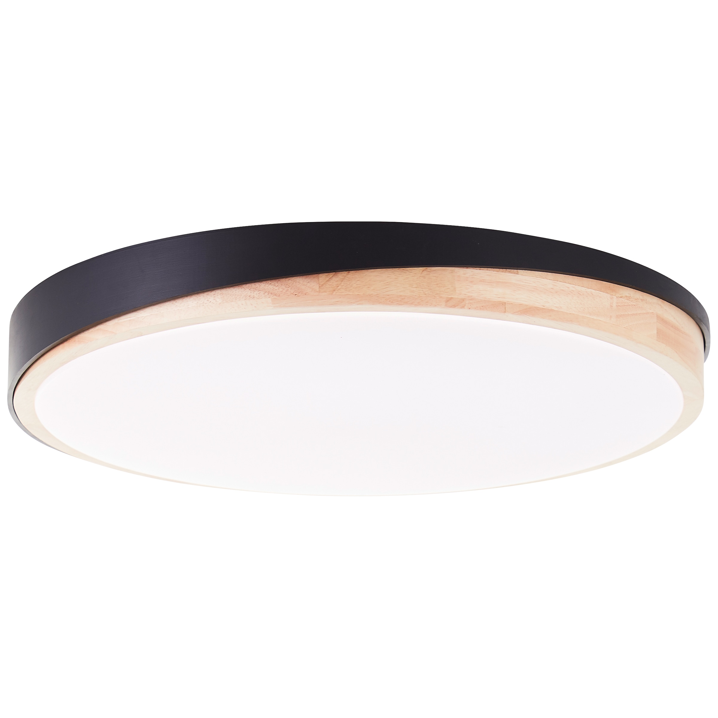 Brilliant LED Deckenleuchte »Baarlo«, Ø 50 cm, 4500 lm, 3000-6500 K, dimmbar, Fernbedienung, Holz/Metall