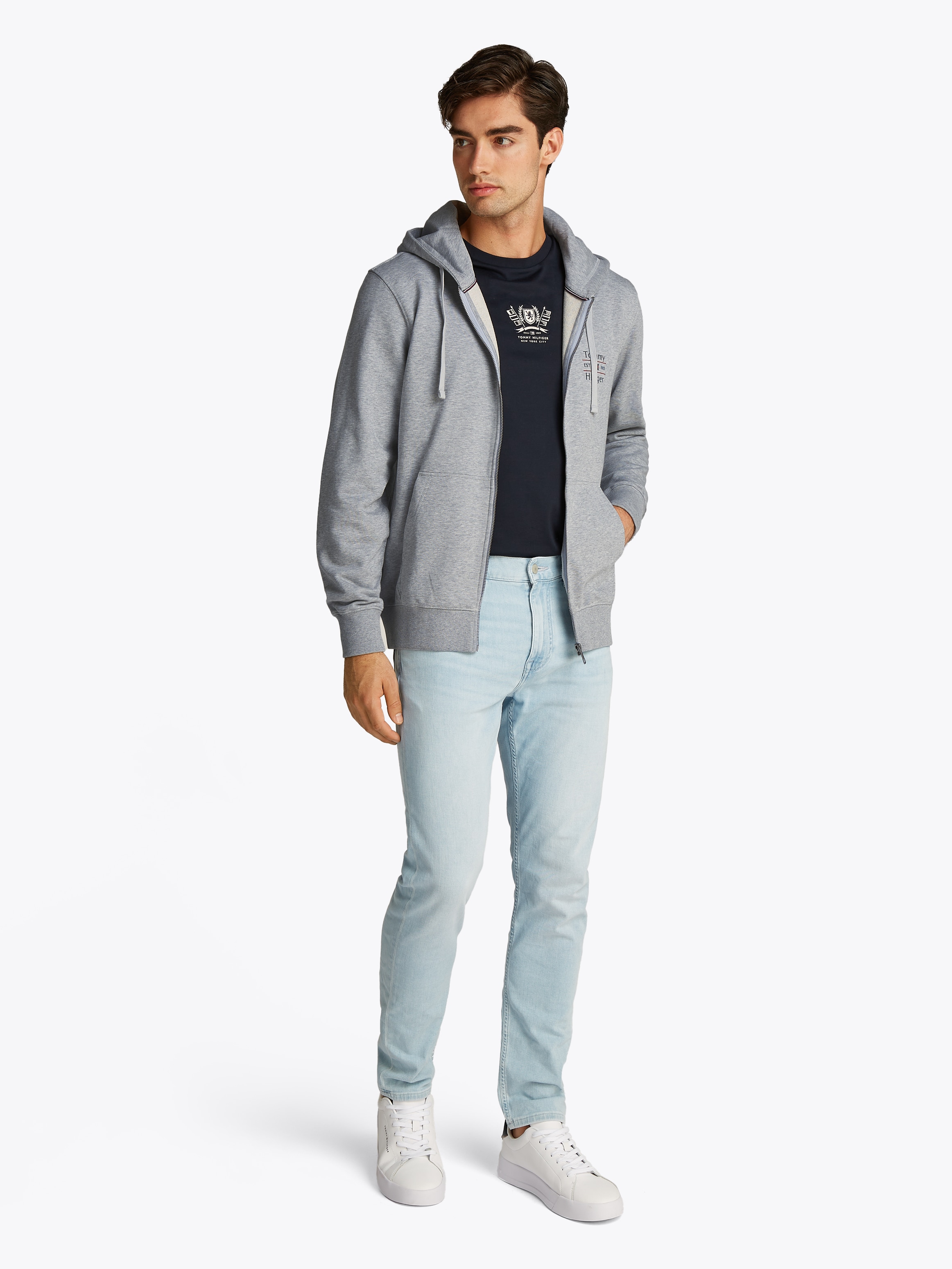 Tommy Hilfiger Kapuzensweatjacke »HILFIGER STACK HOODY ZT«