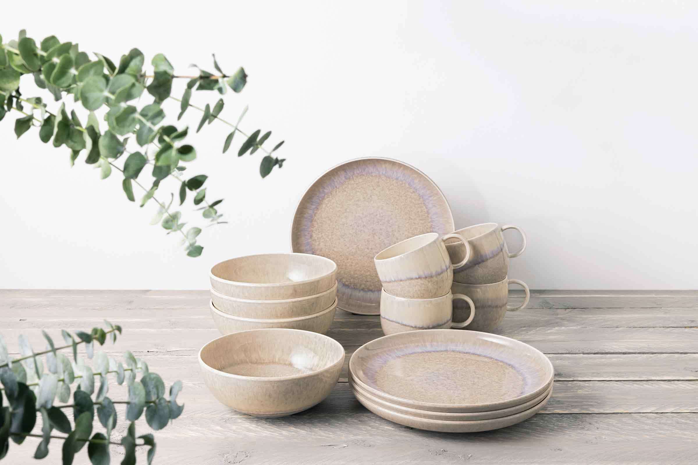 like. by Villeroy & Boch Geschirr-Set »Frühstücks-Set Perlemor Sand 6er Set beige«